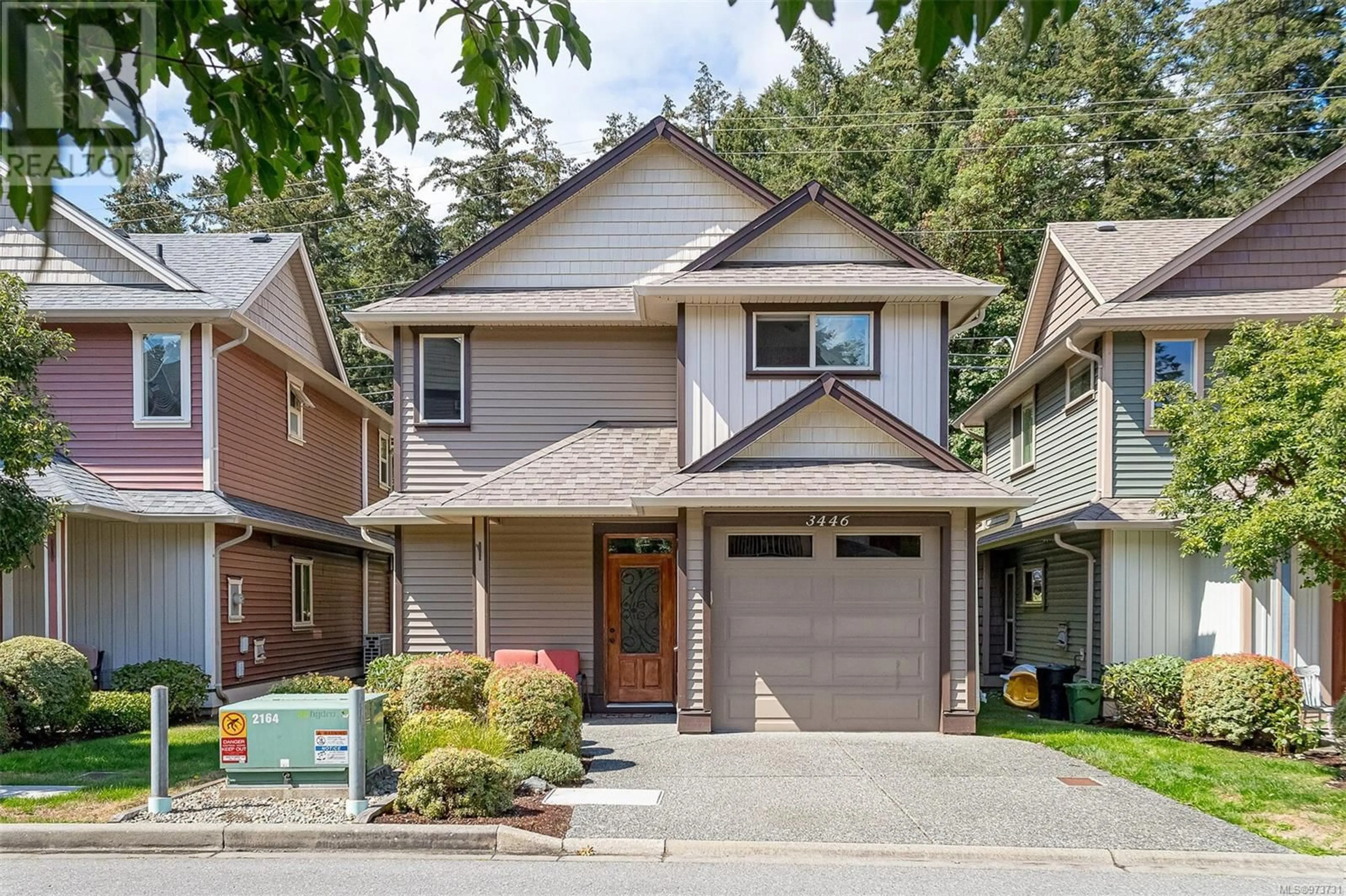 Frontside or backside of a home, the street view for 3446 Maveric Rd, Nanaimo British Columbia V9T0C7