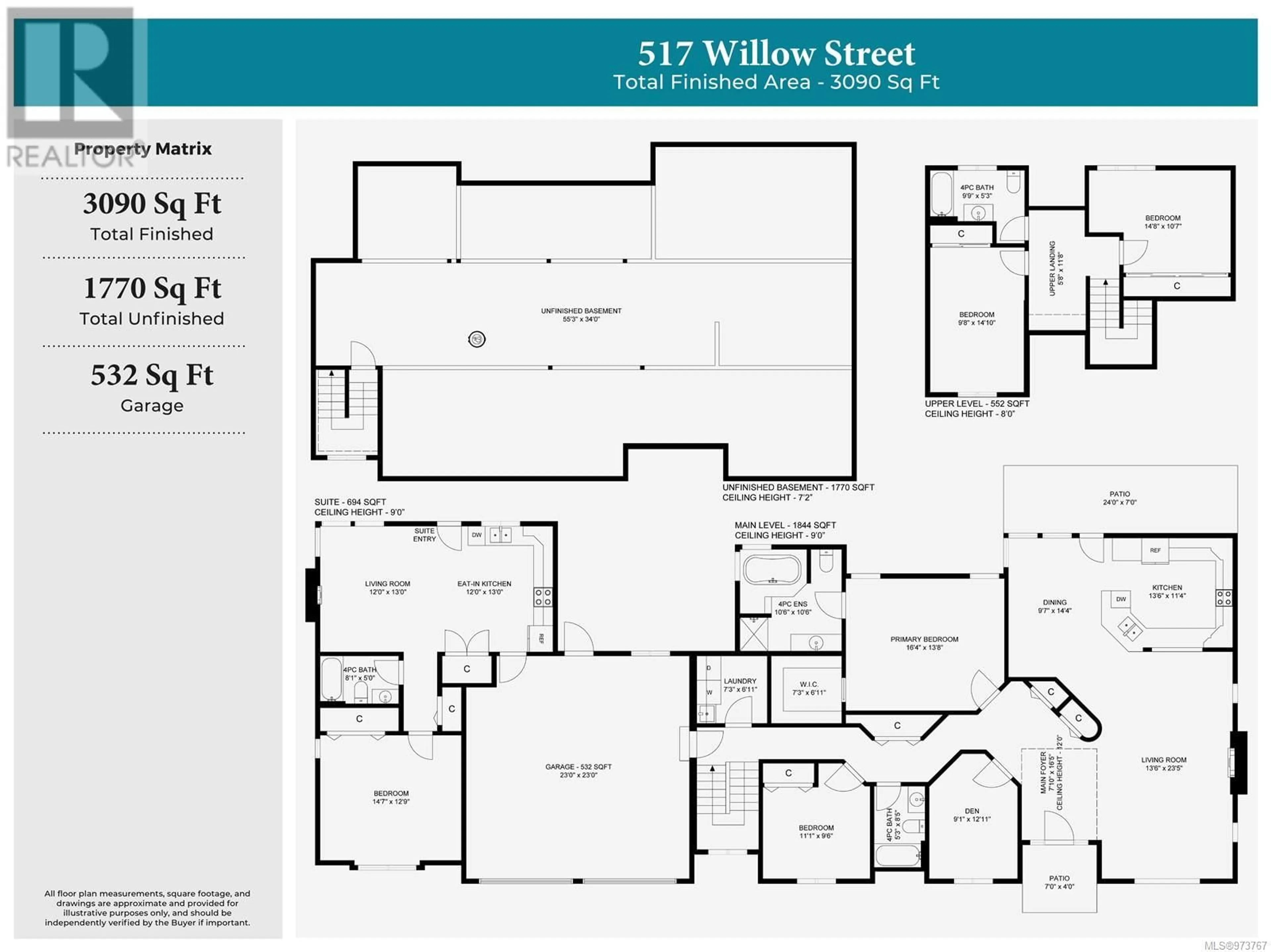 Floor plan for 517 Willow St, Parksville British Columbia V9P1A4