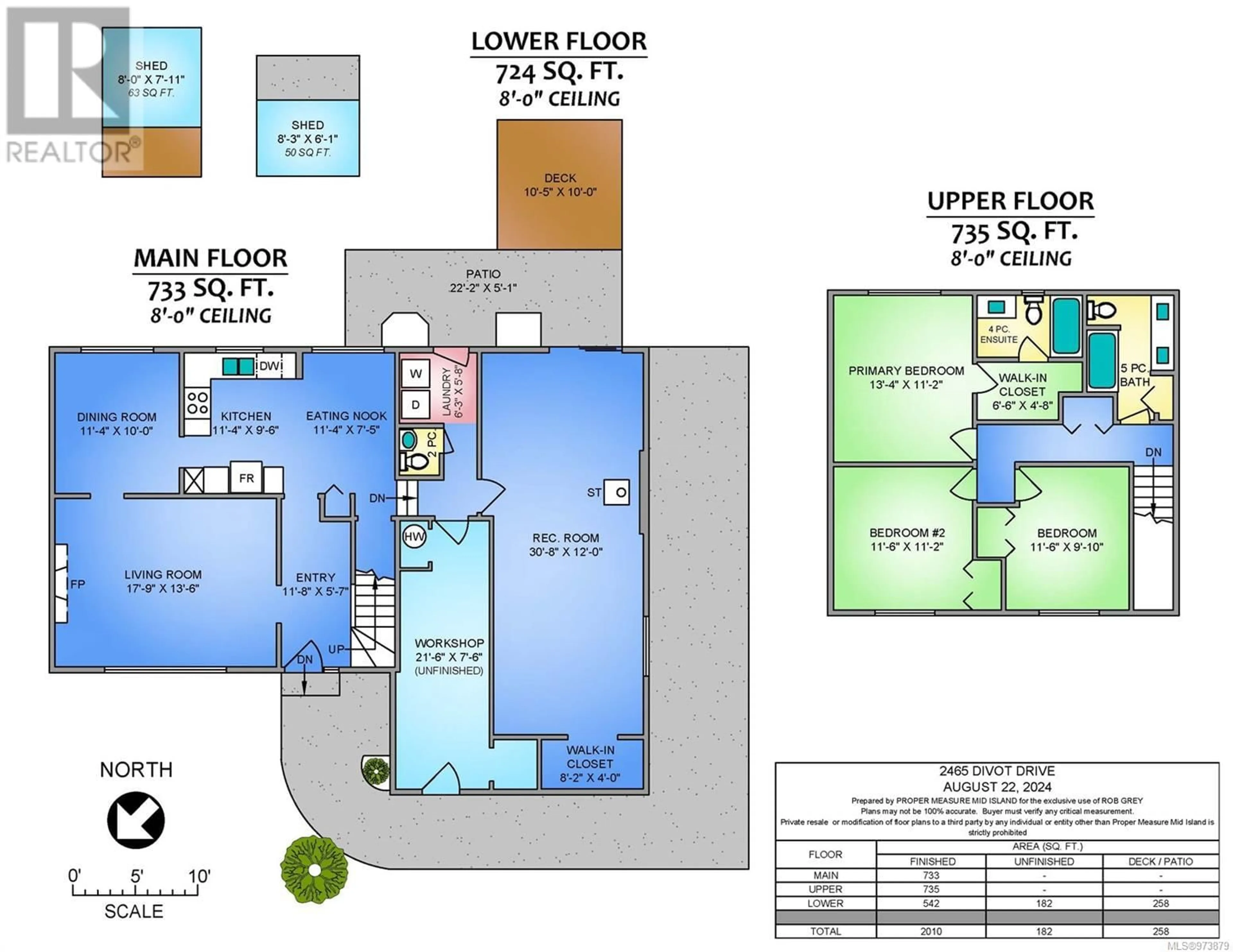 Floor plan for 2465 Divot Dr, Nanaimo British Columbia V9T4B1