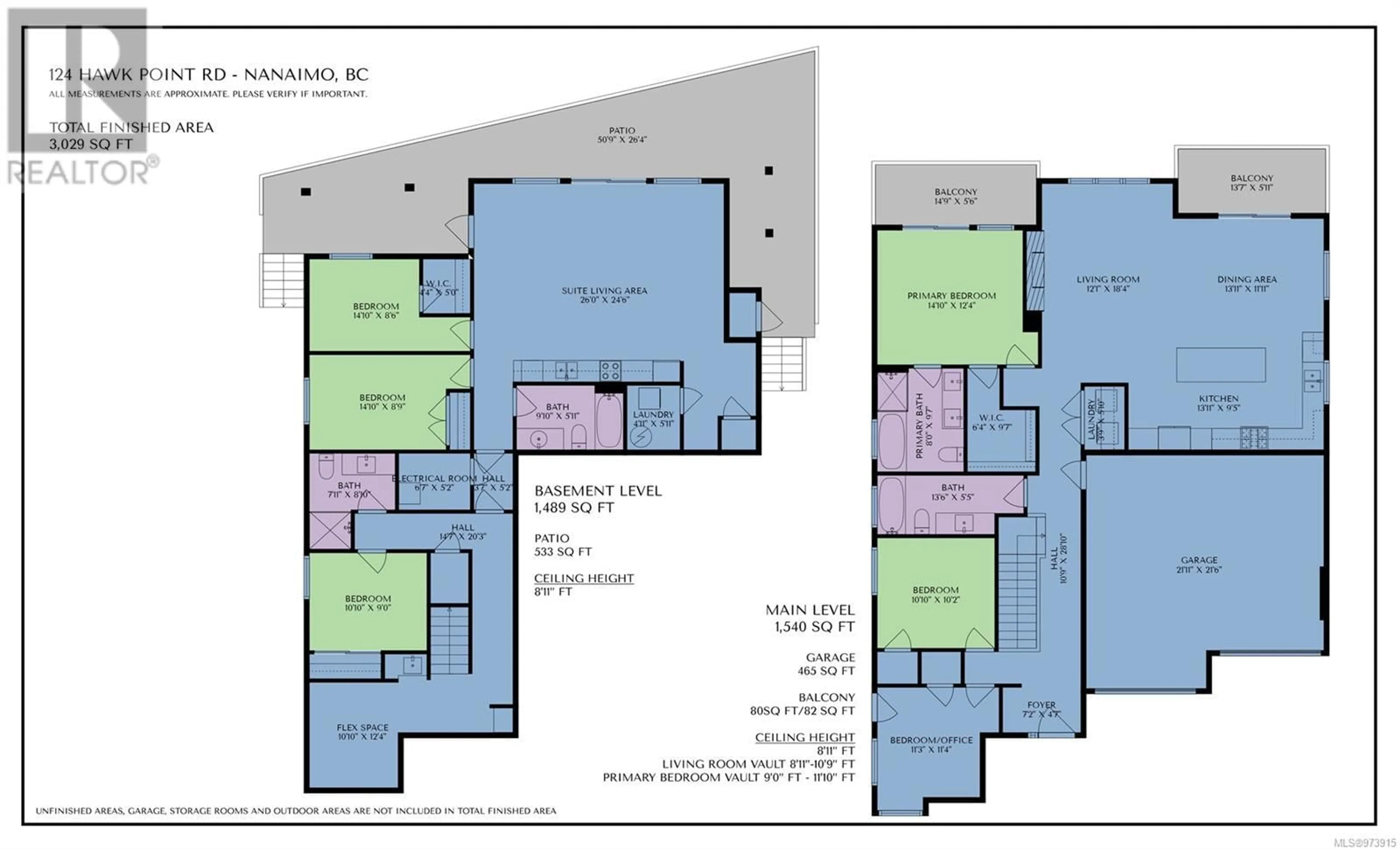 Floor plan for 124 Hawk Point Rd, Nanaimo British Columbia V9T5W2