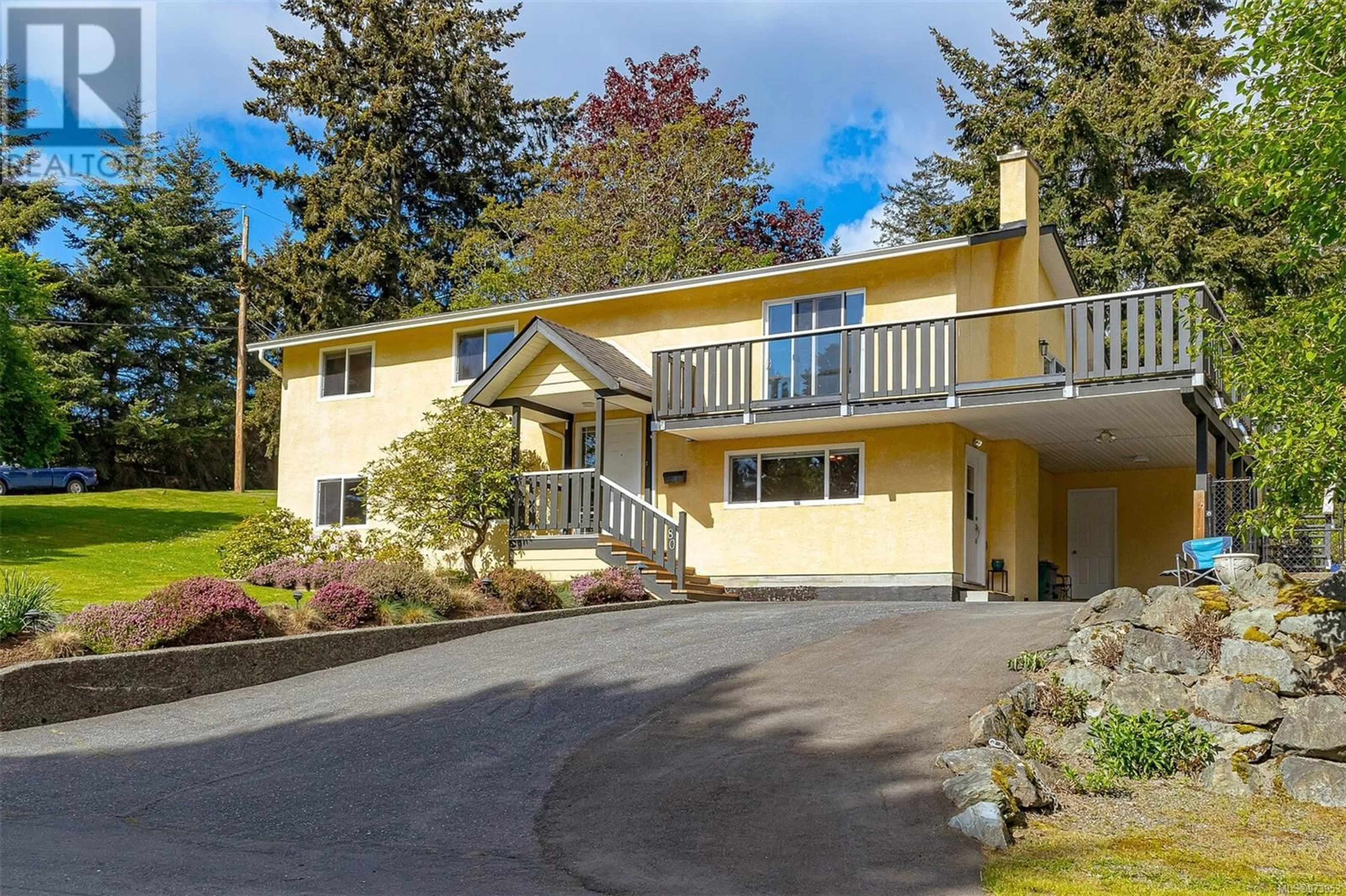 Frontside or backside of a home for 80 Marler Dr, View Royal British Columbia V9B6B8