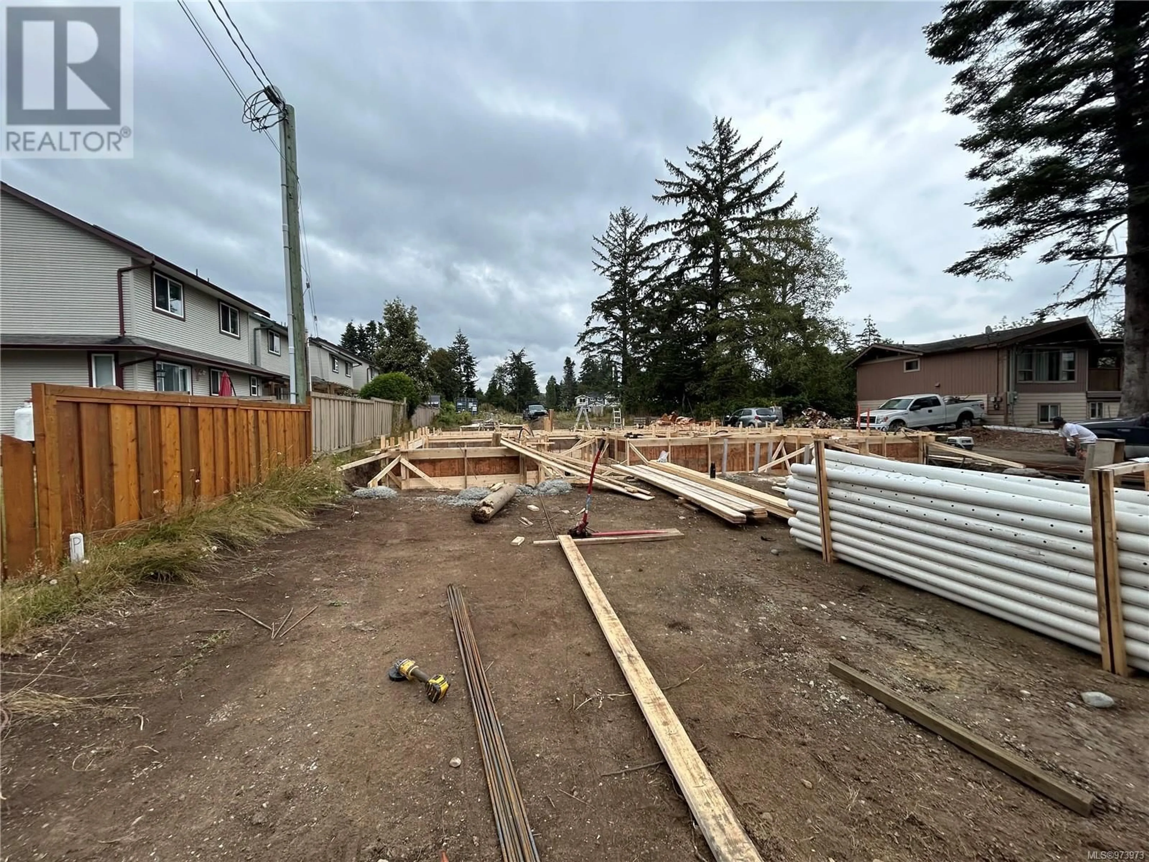 Frontside or backside of a home, the fenced backyard for Lot D Maple Ave S, Sooke British Columbia V9Z0N9