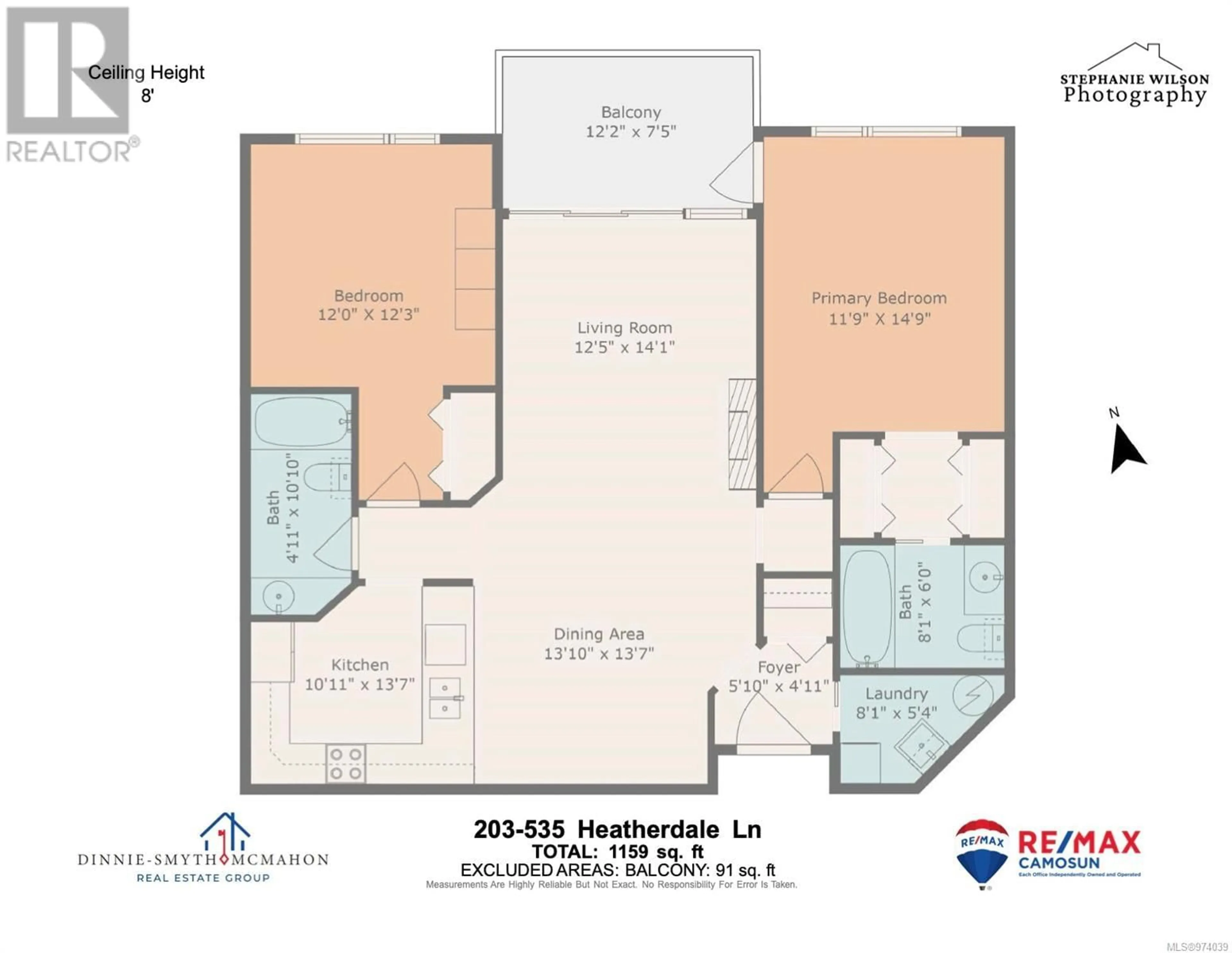 Floor plan for 203 535 Heatherdale Lane, Saanich British Columbia V8Z0A4