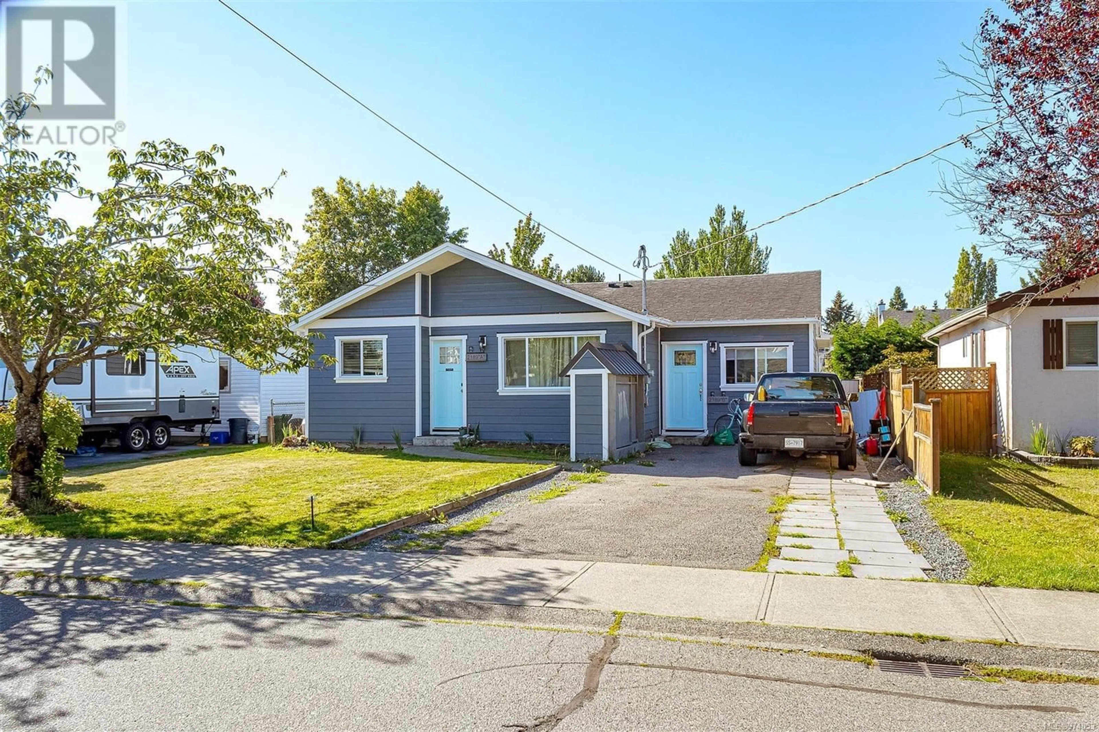 Frontside or backside of a home, the street view for 2189 A+B Amelia Ave, Sidney British Columbia V8L2H5