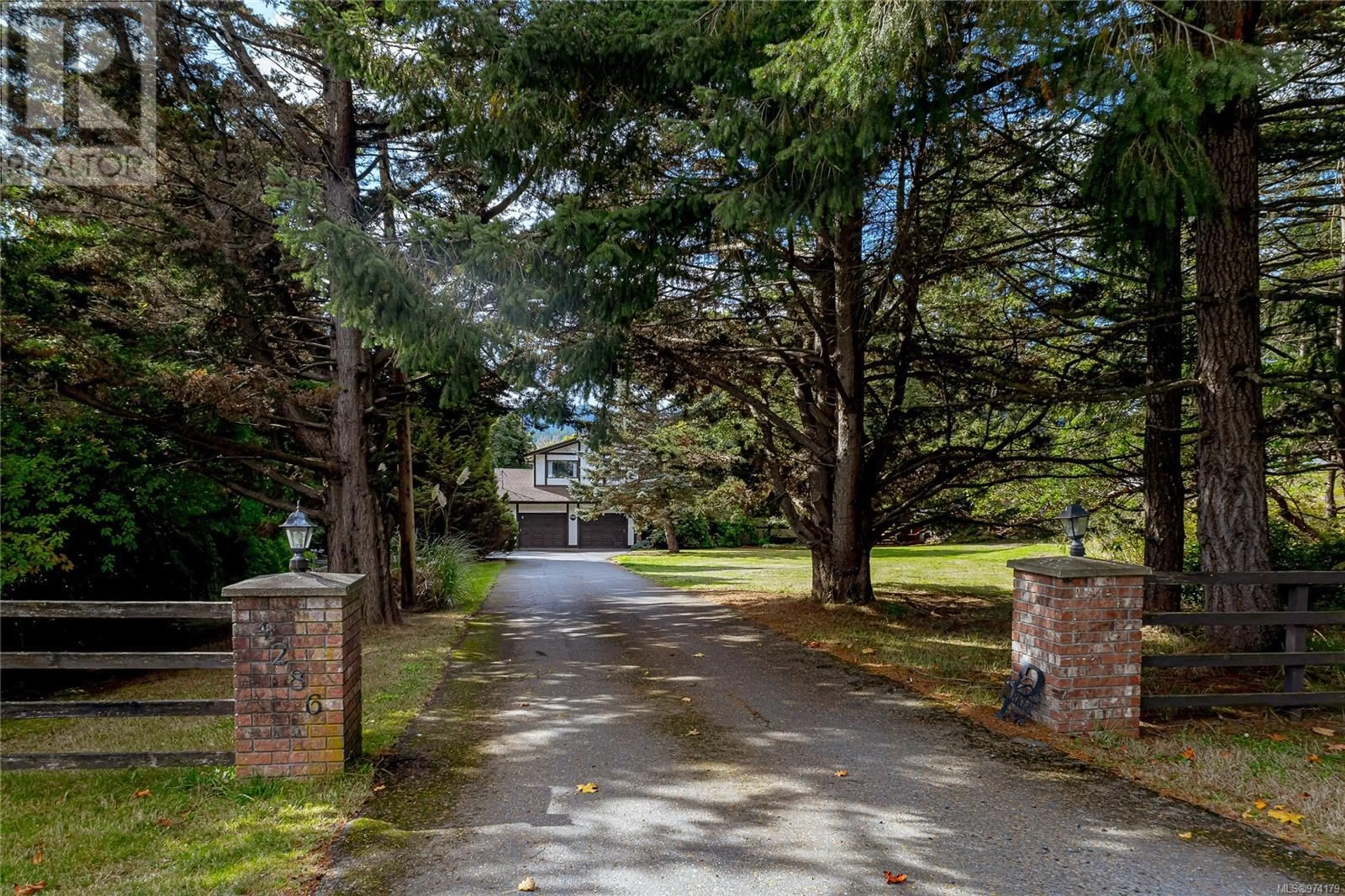 A pic from exterior of the house or condo, the street view for 4286 Happy Valley Rd, Metchosin British Columbia V9C3Y1