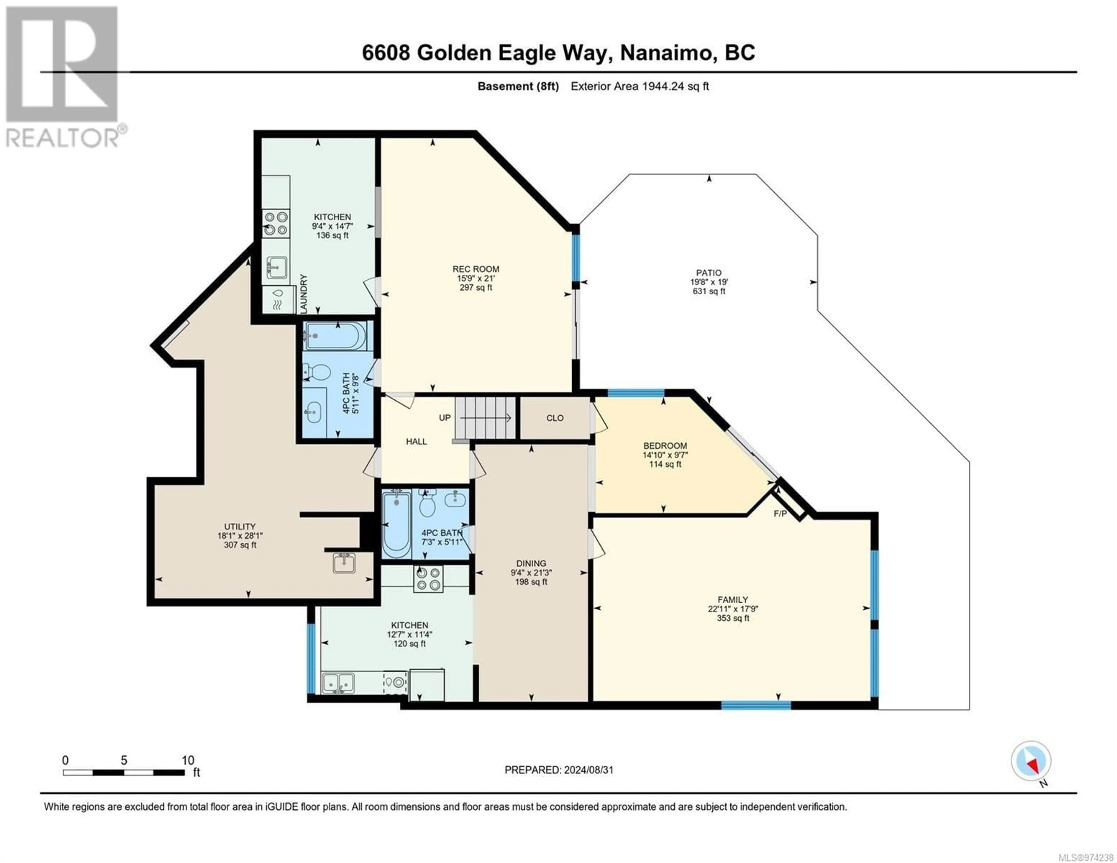 Floor plan for 6608 Golden Eagle Way SW, Nanaimo British Columbia V9V1P8