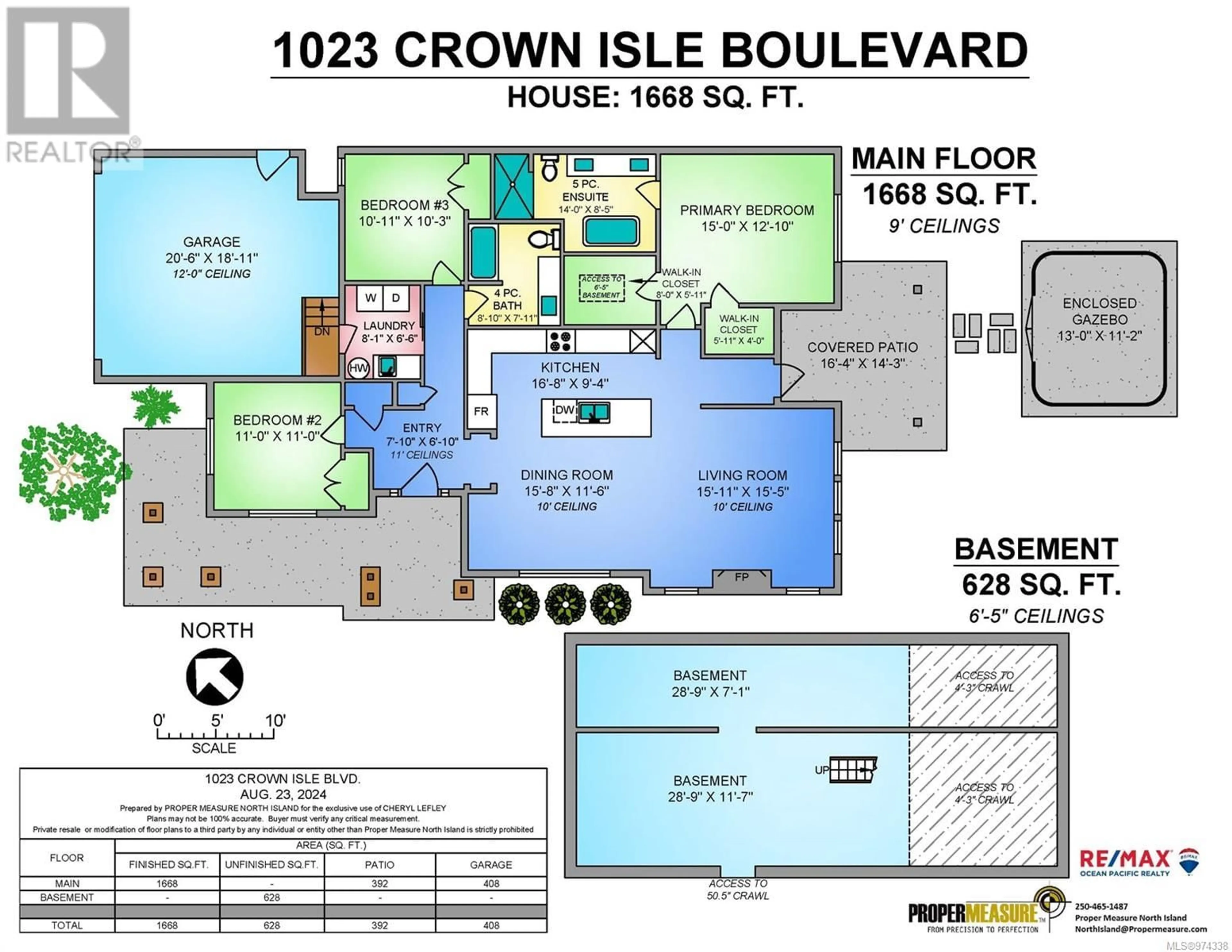 Floor plan for 1023 Crown Isle Blvd, Courtenay British Columbia V9N0E1