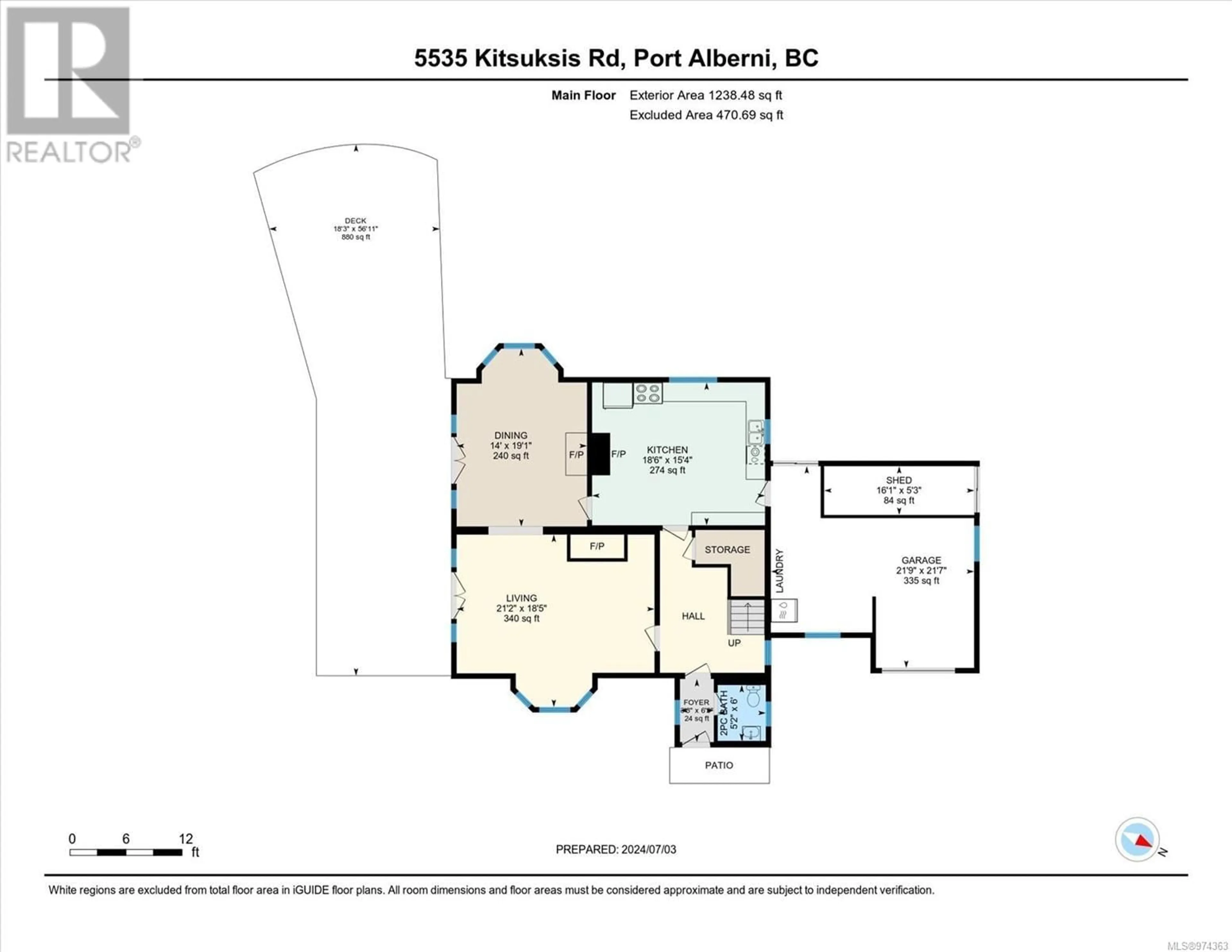 Floor plan for 5535 Kitsuksis Rd, Port Alberni British Columbia V9Y7M6