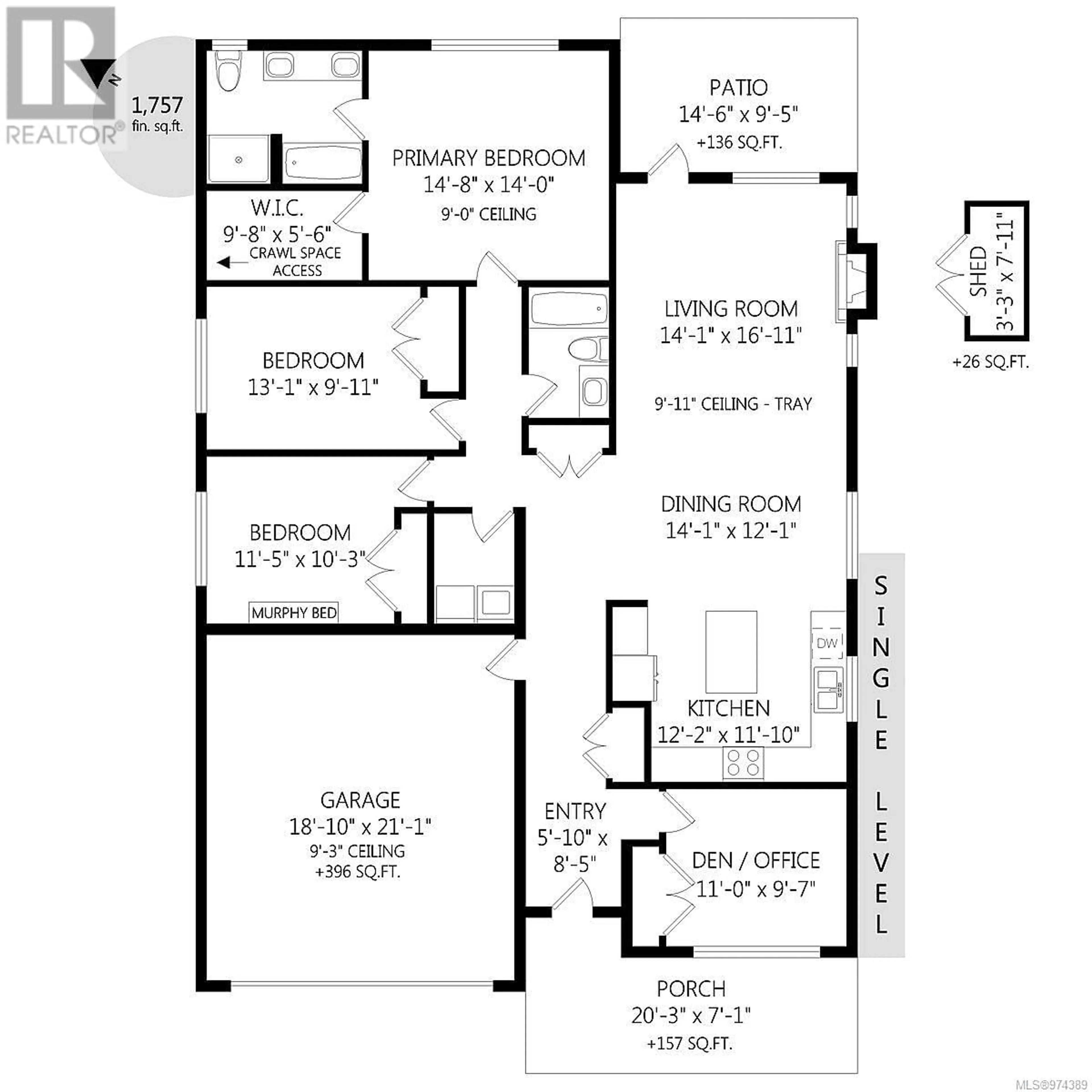 Floor plan for 2521 West Trail Crt, Sooke British Columbia V9Z0L2