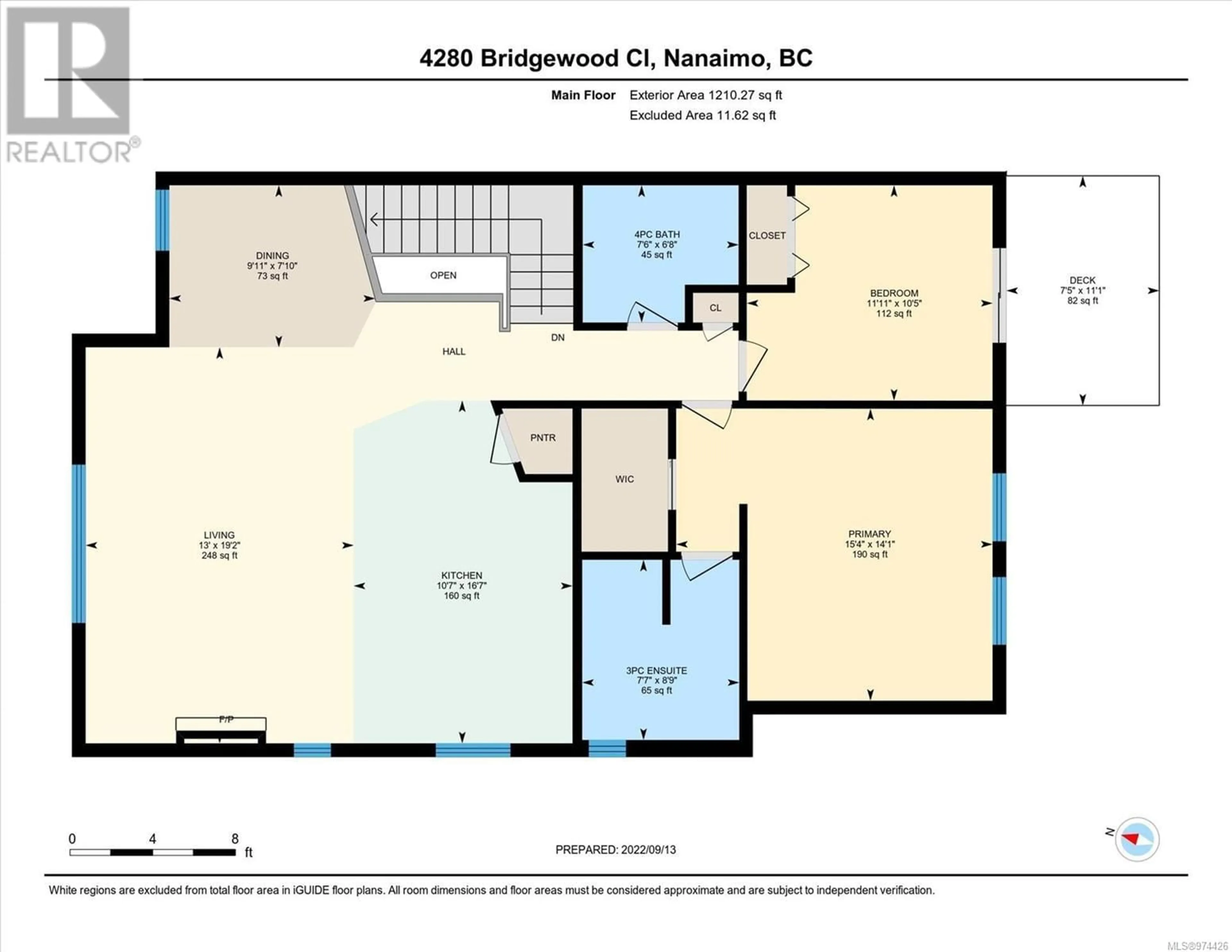 Floor plan for 4820 Bridgewood Close, Nanaimo British Columbia V9V0A1