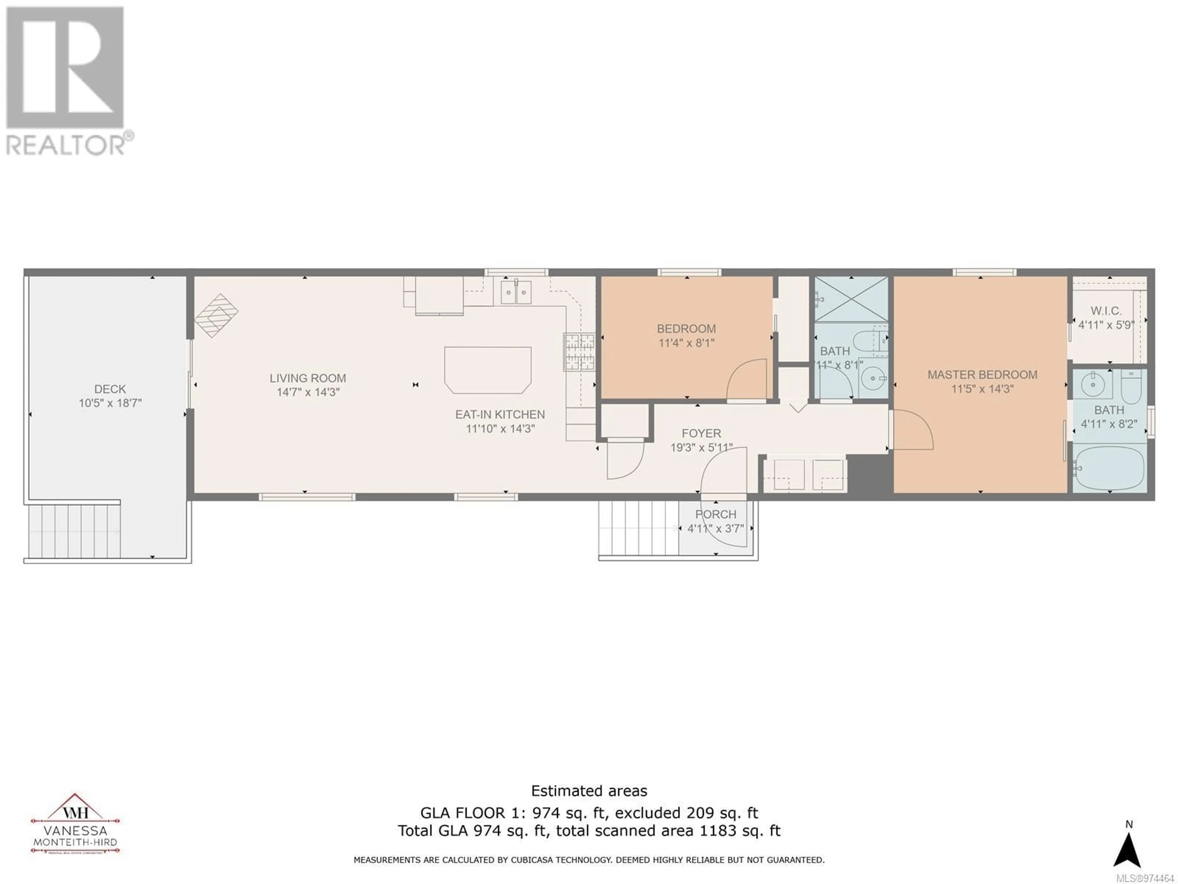 Floor plan for 164 1160 Shellbourne Blvd, Campbell River British Columbia V9W5G5