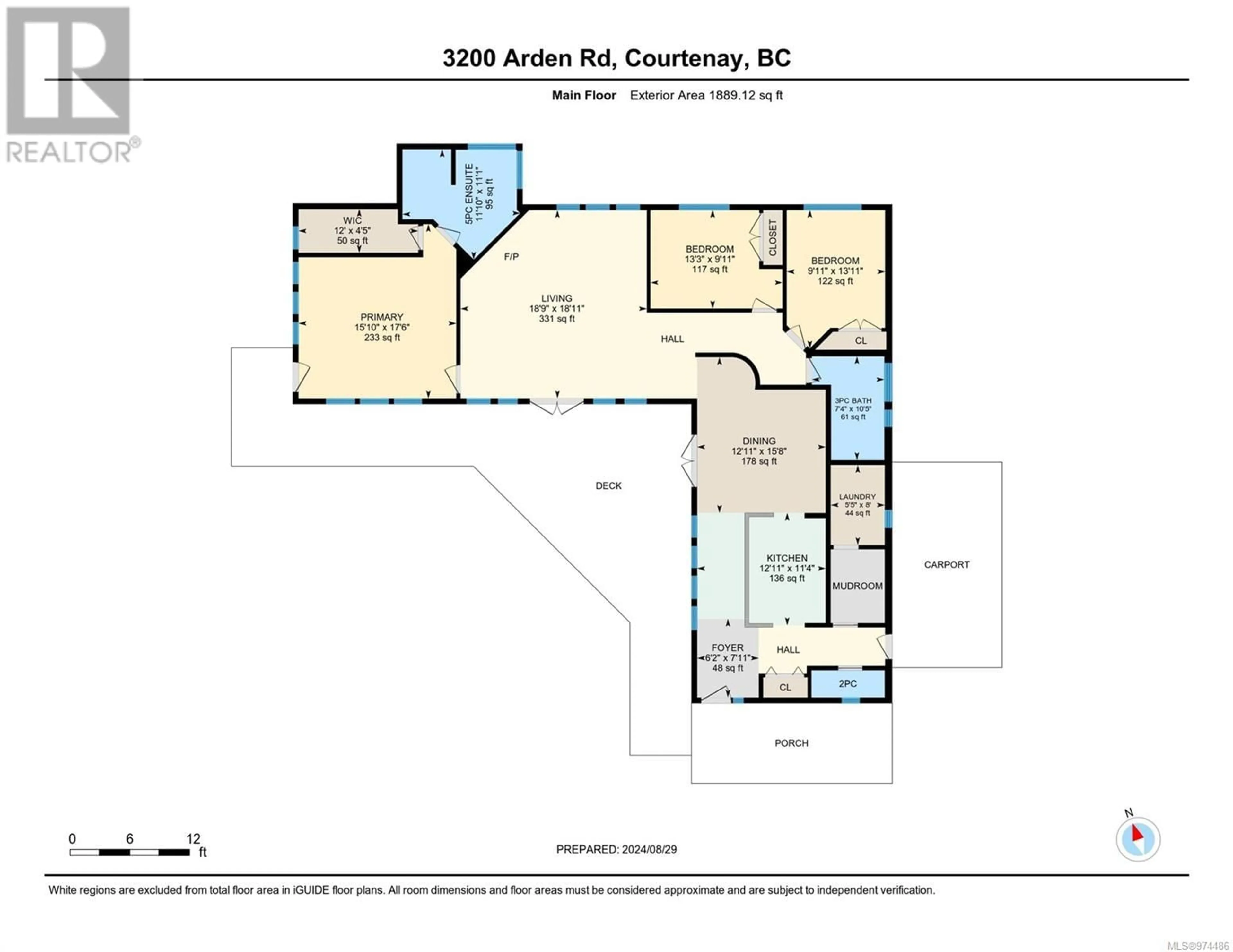 Floor plan for 3200 Arden Rd, Courtenay British Columbia V9N9P4