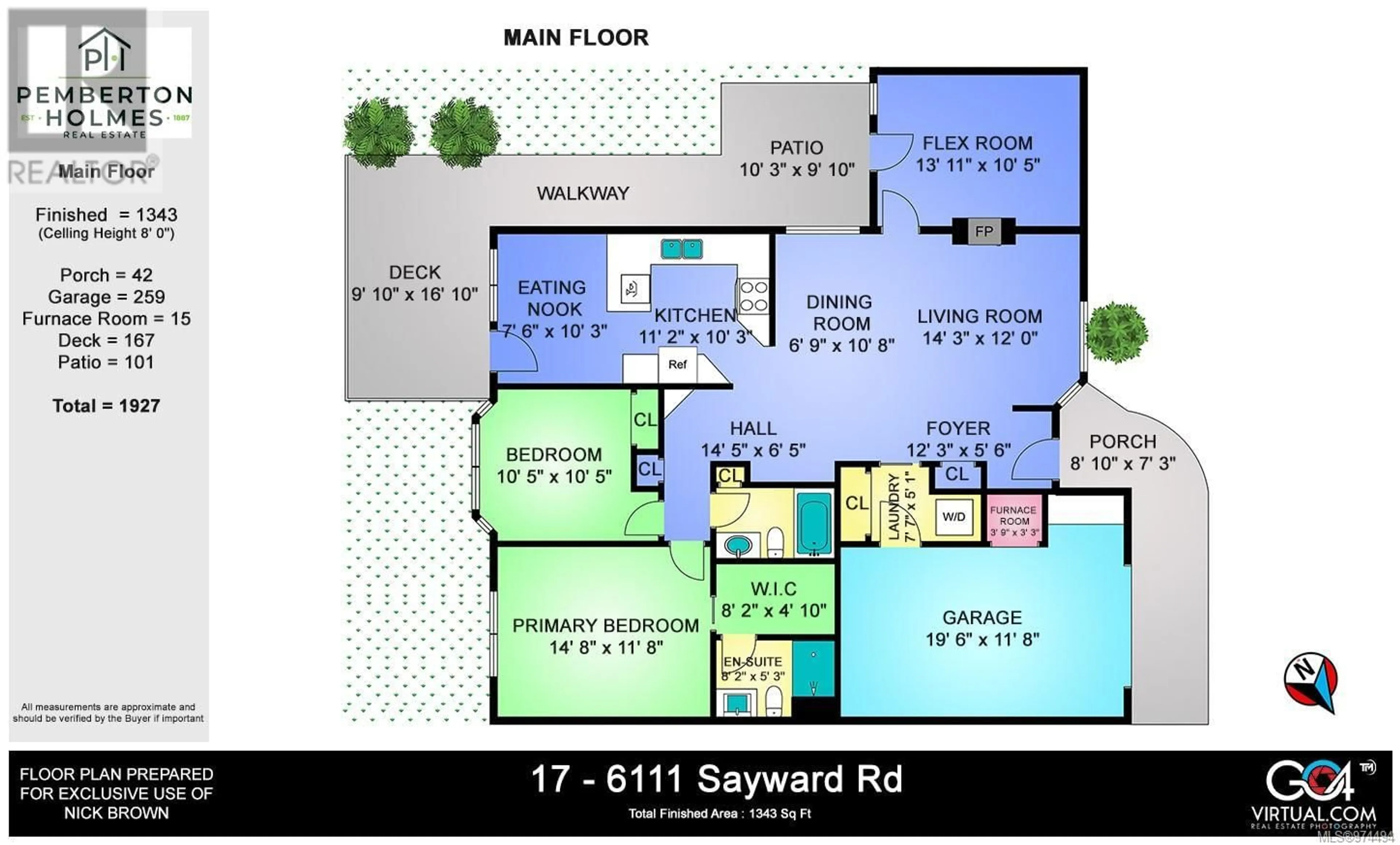 Floor plan for 17 6111 Sayward Rd, Duncan British Columbia V9L5J4