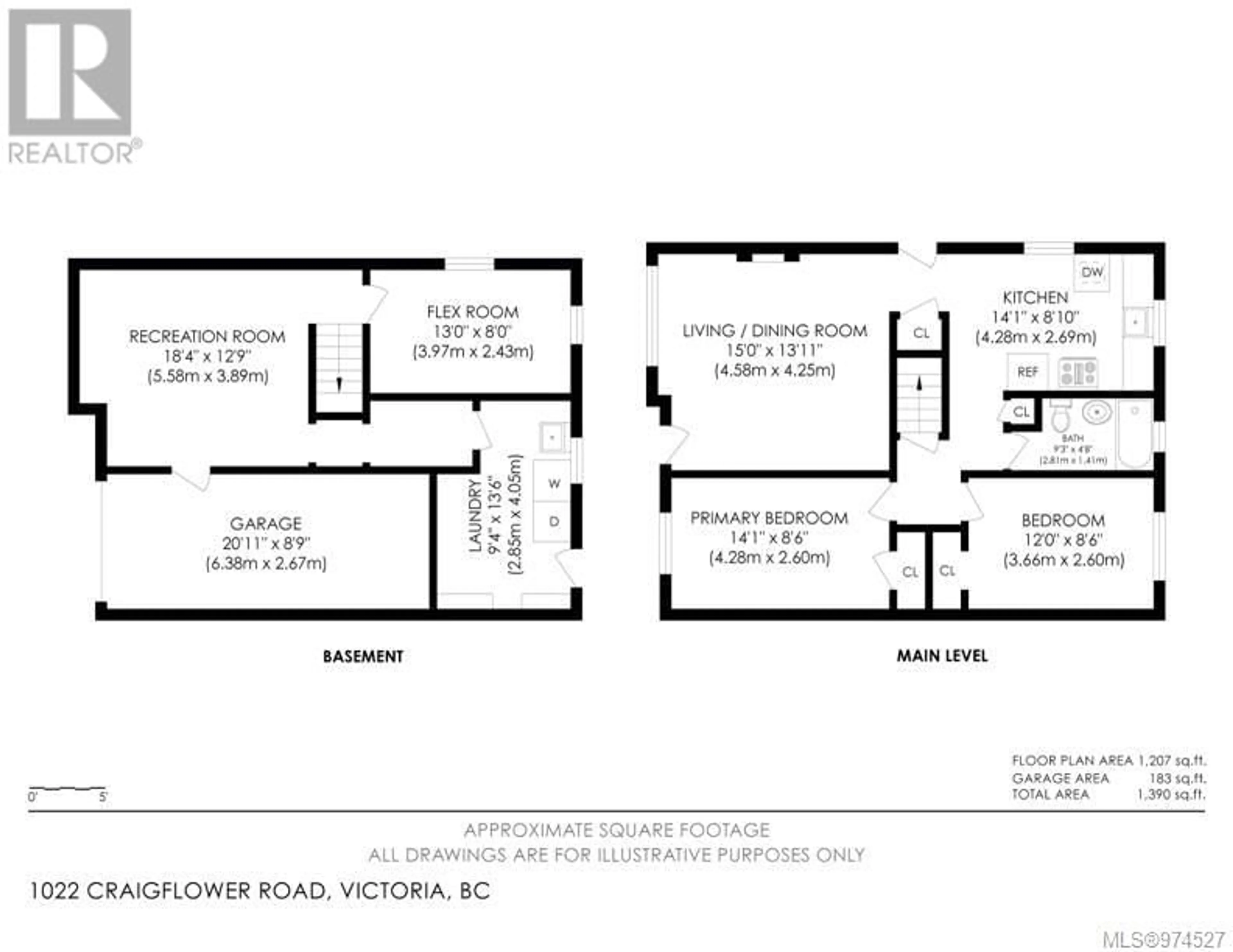 Floor plan for 1020/1022 Craigflower Rd, Esquimalt British Columbia V9A2Y1