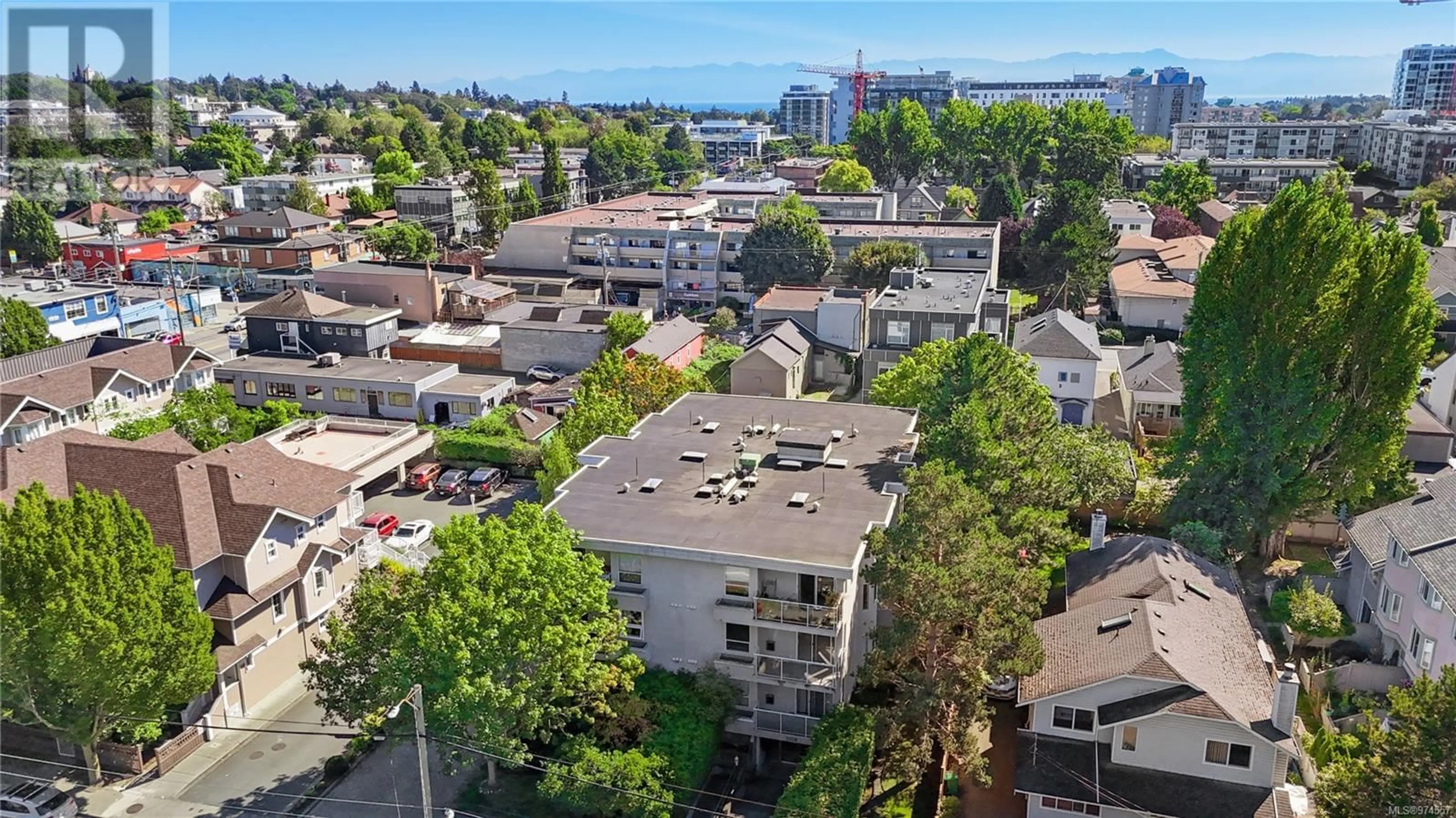 A pic from exterior of the house or condo, the view of city buildings for 201 1039 Caledonia Ave, Victoria British Columbia V8T1E7