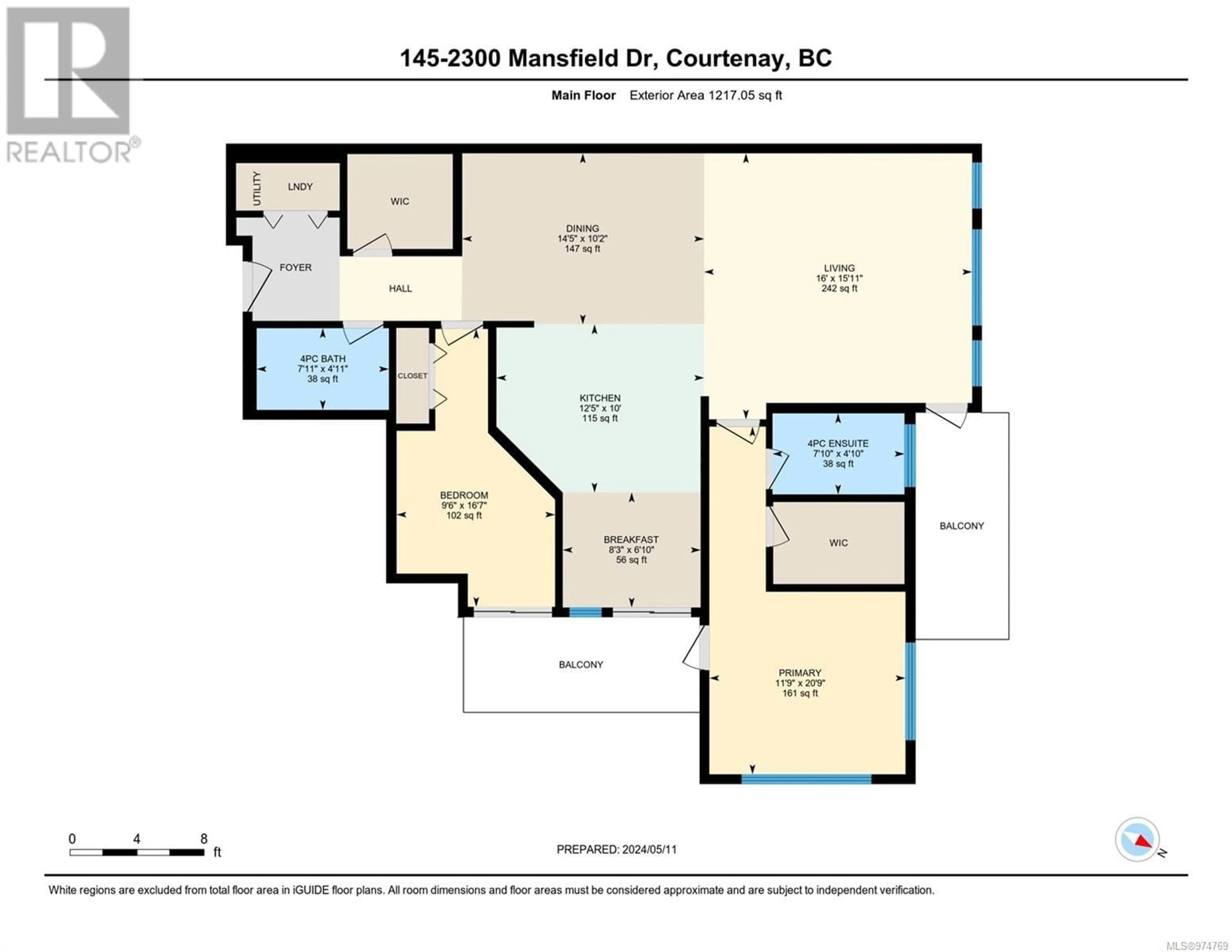 Floor plan for 145 2300 Mansfield Dr, Courtenay British Columbia V9N3S3