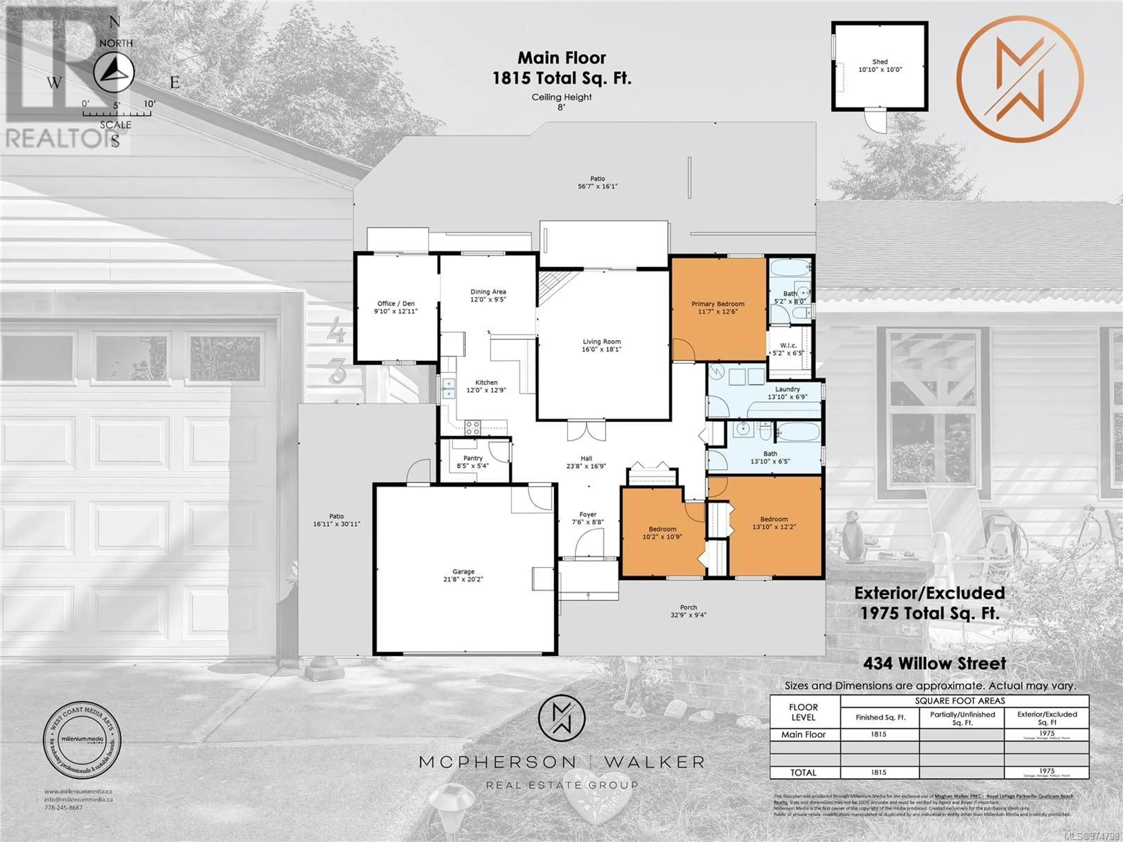 Floor plan for 434 Willow St, Parksville British Columbia V9P1C9