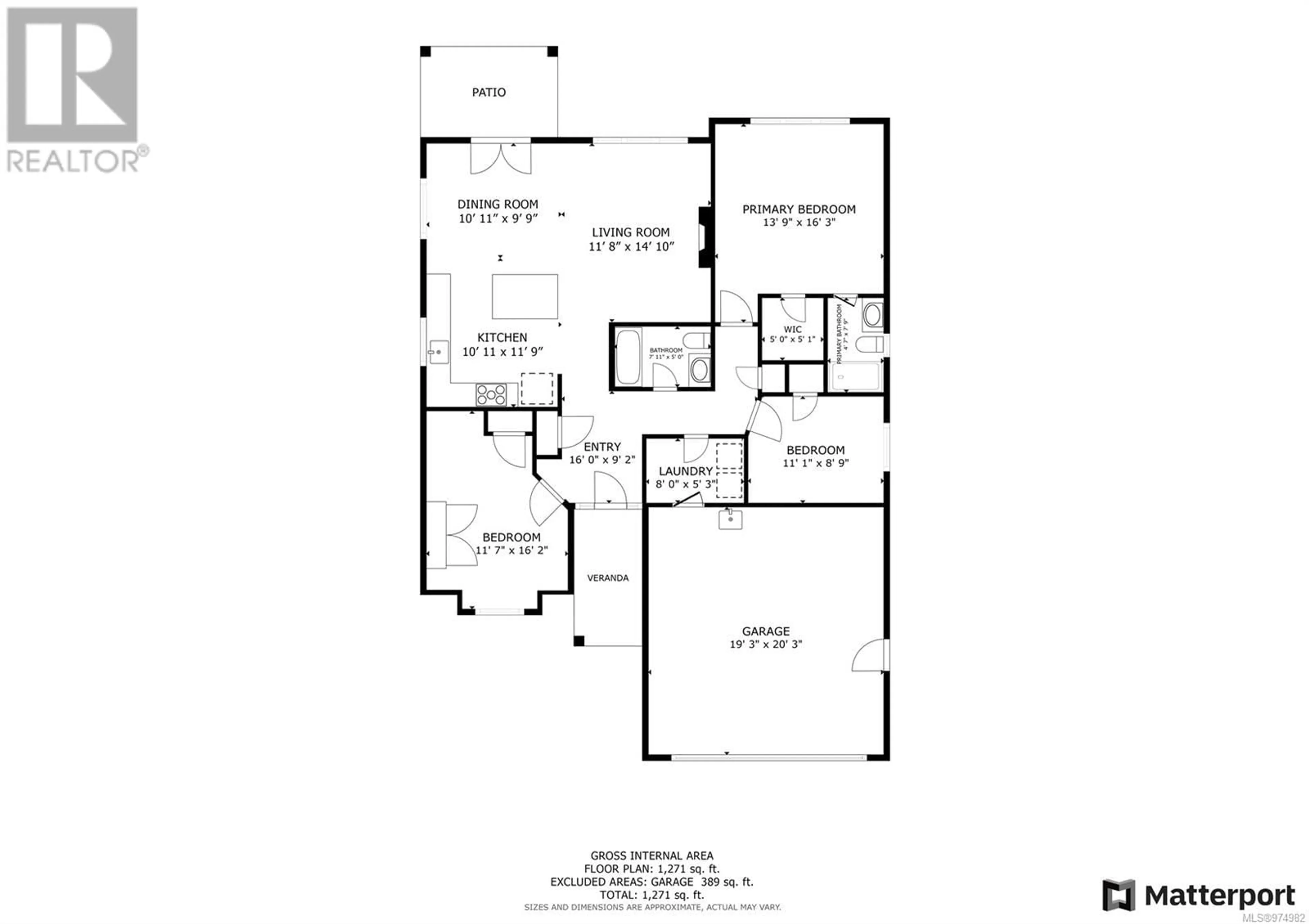 Floor plan for 203 303 Arden Rd, Courtenay British Columbia V9N0A8