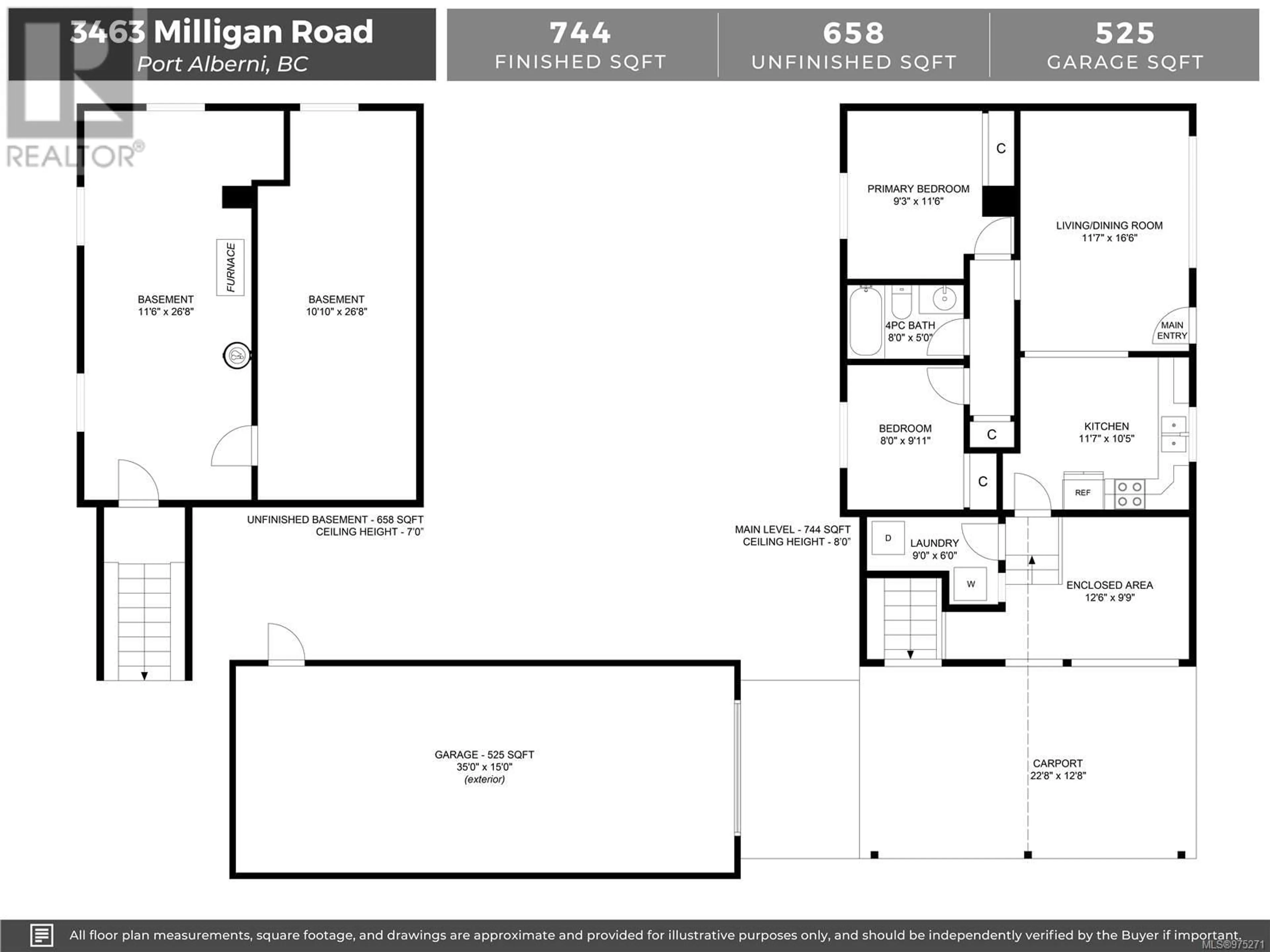 Floor plan for 3463 Milligan Rd, Port Alberni British Columbia V9Y8T2