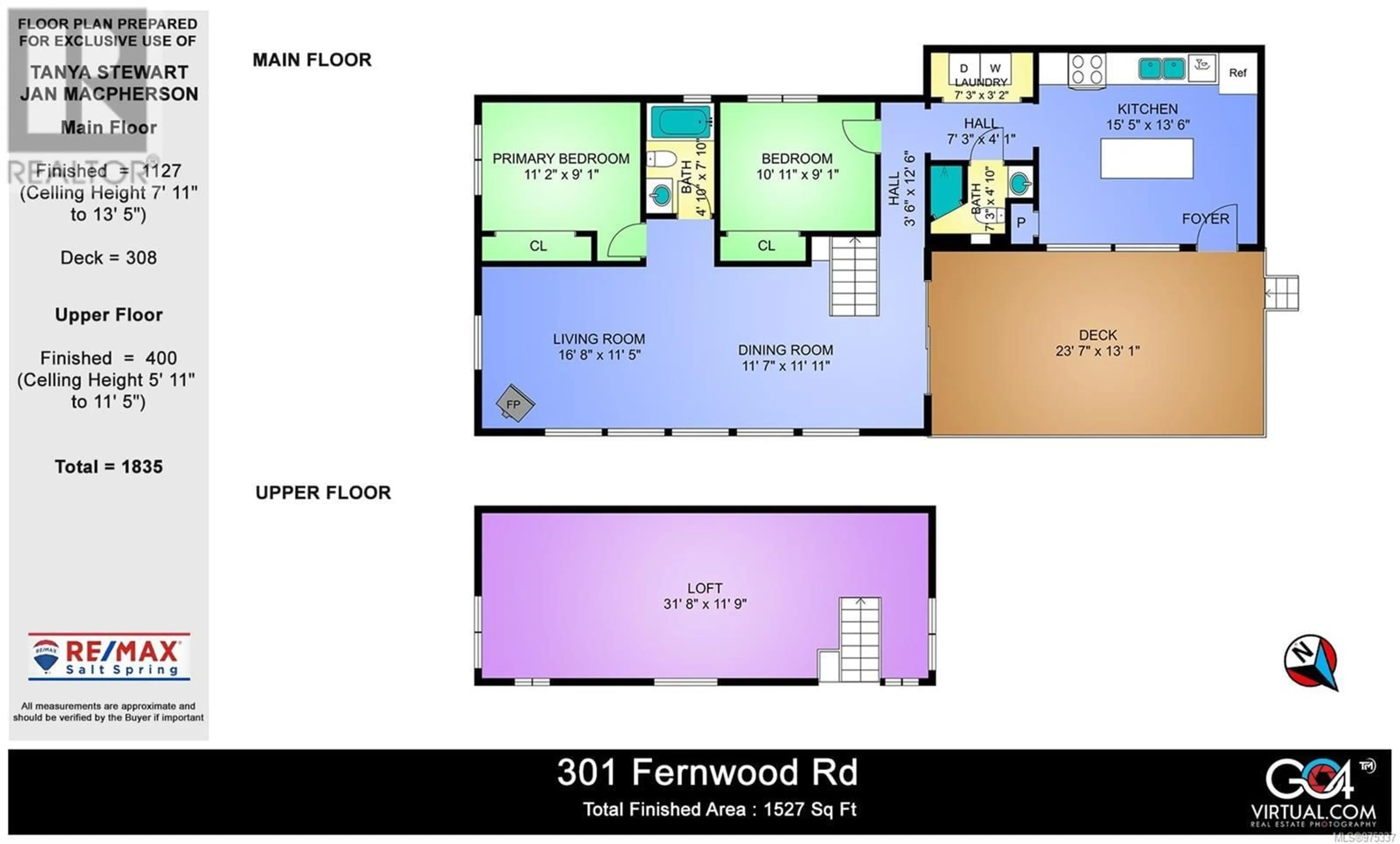 Floor plan for 301 Fernwood Rd, Salt Spring British Columbia V8K1C3