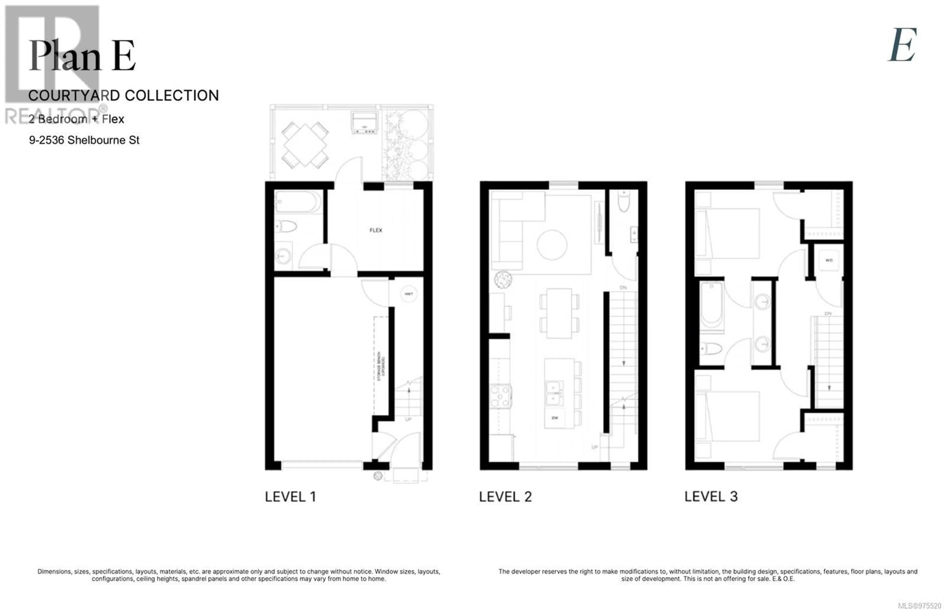 Floor plan for 9 2536 Shelbourne St, Victoria British Columbia V8R4L5