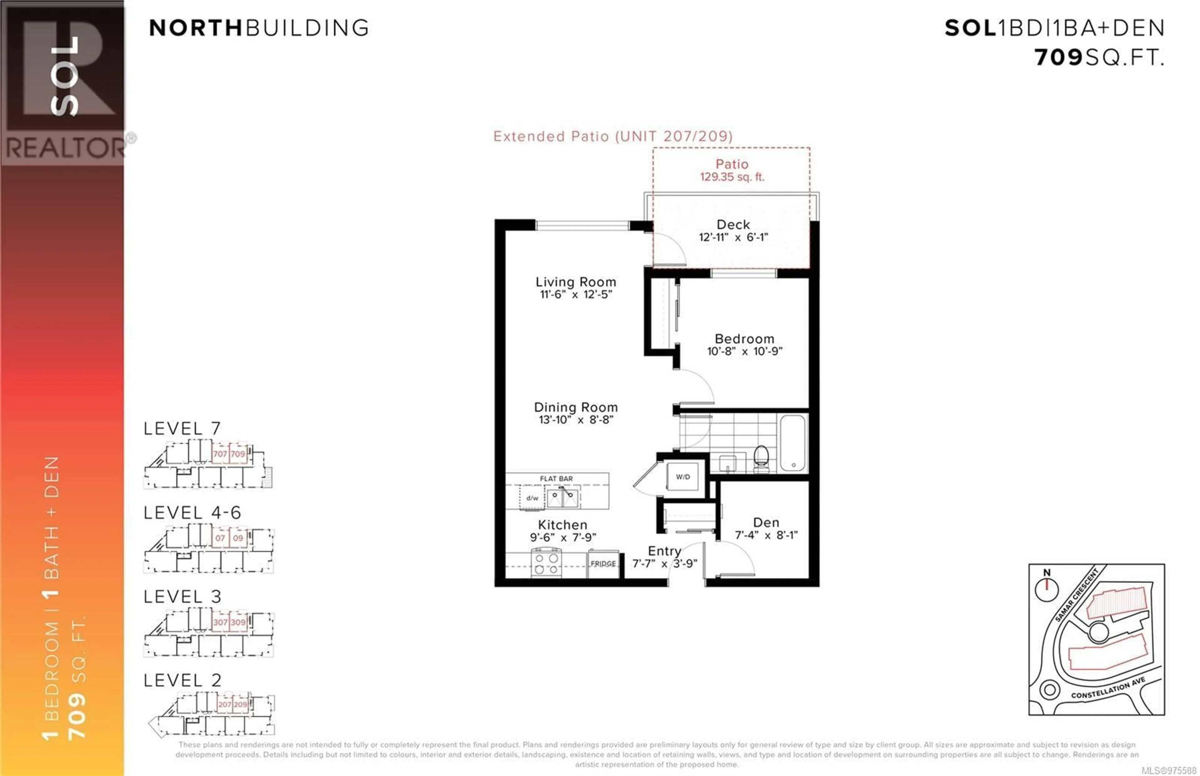 Floor plan for 709 1114 Samar Cres, Langford British Columbia V9B7C5