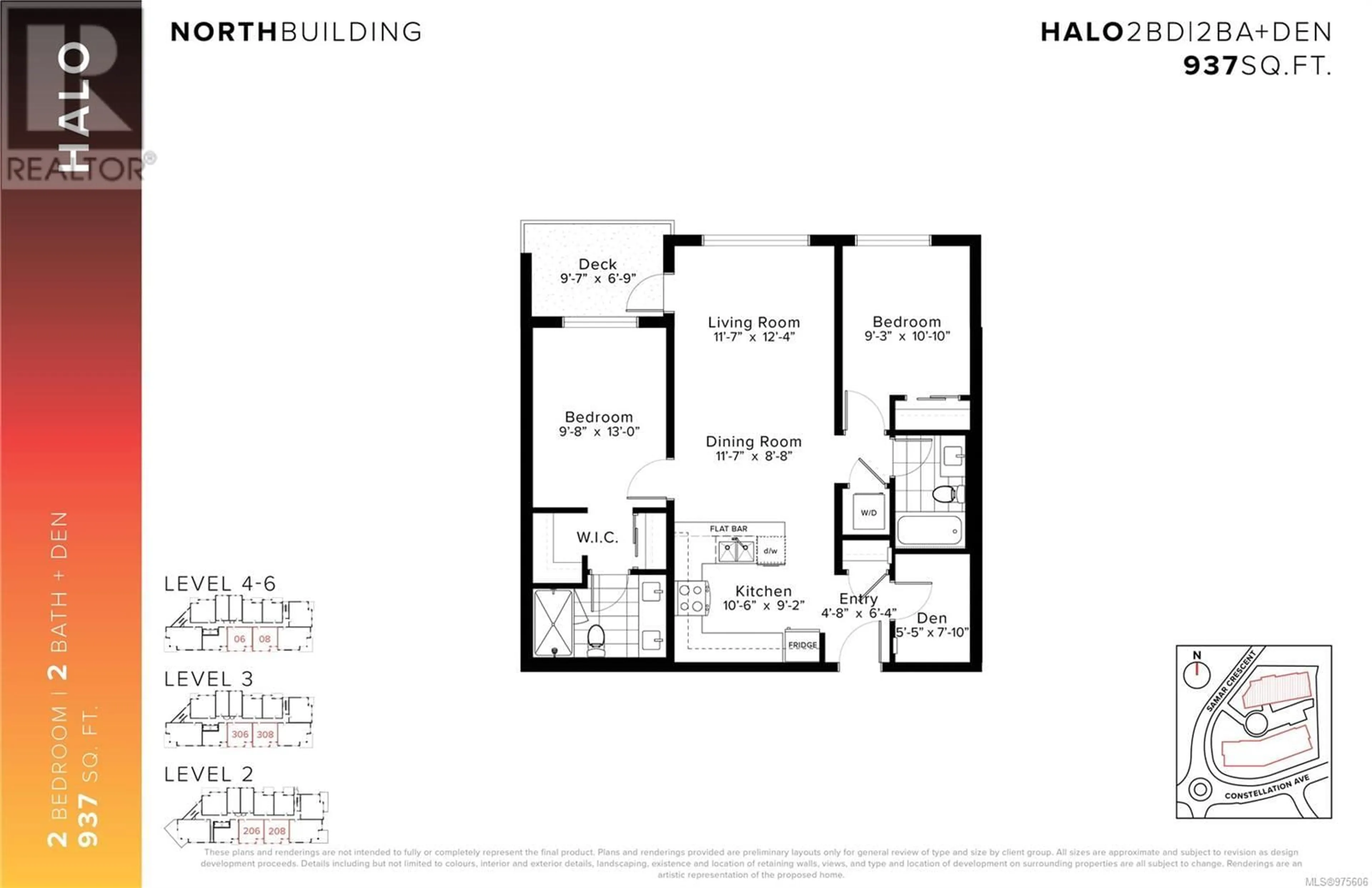 Floor plan for 506 1114 Samar Cres, Langford British Columbia V9B7C5