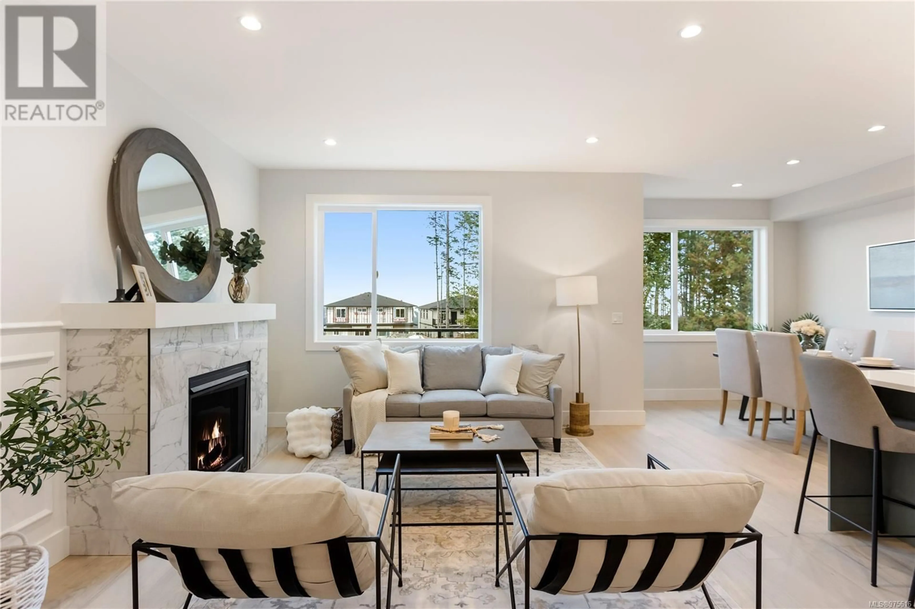 Living room, wood floors for 1538 Marble Pl, Langford British Columbia V9B7A2