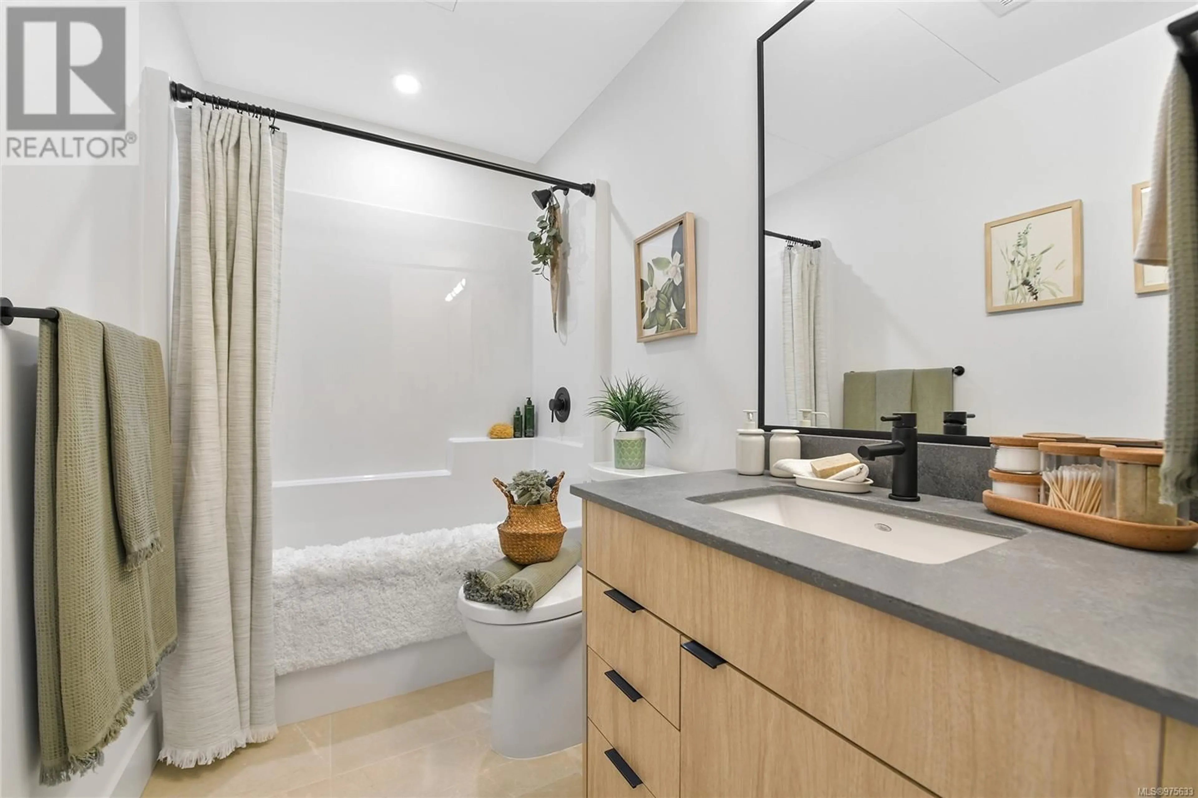 Contemporary bathroom, ceramic/tile floor for 404 1114 Samar Cres, Langford British Columbia V9B3R6