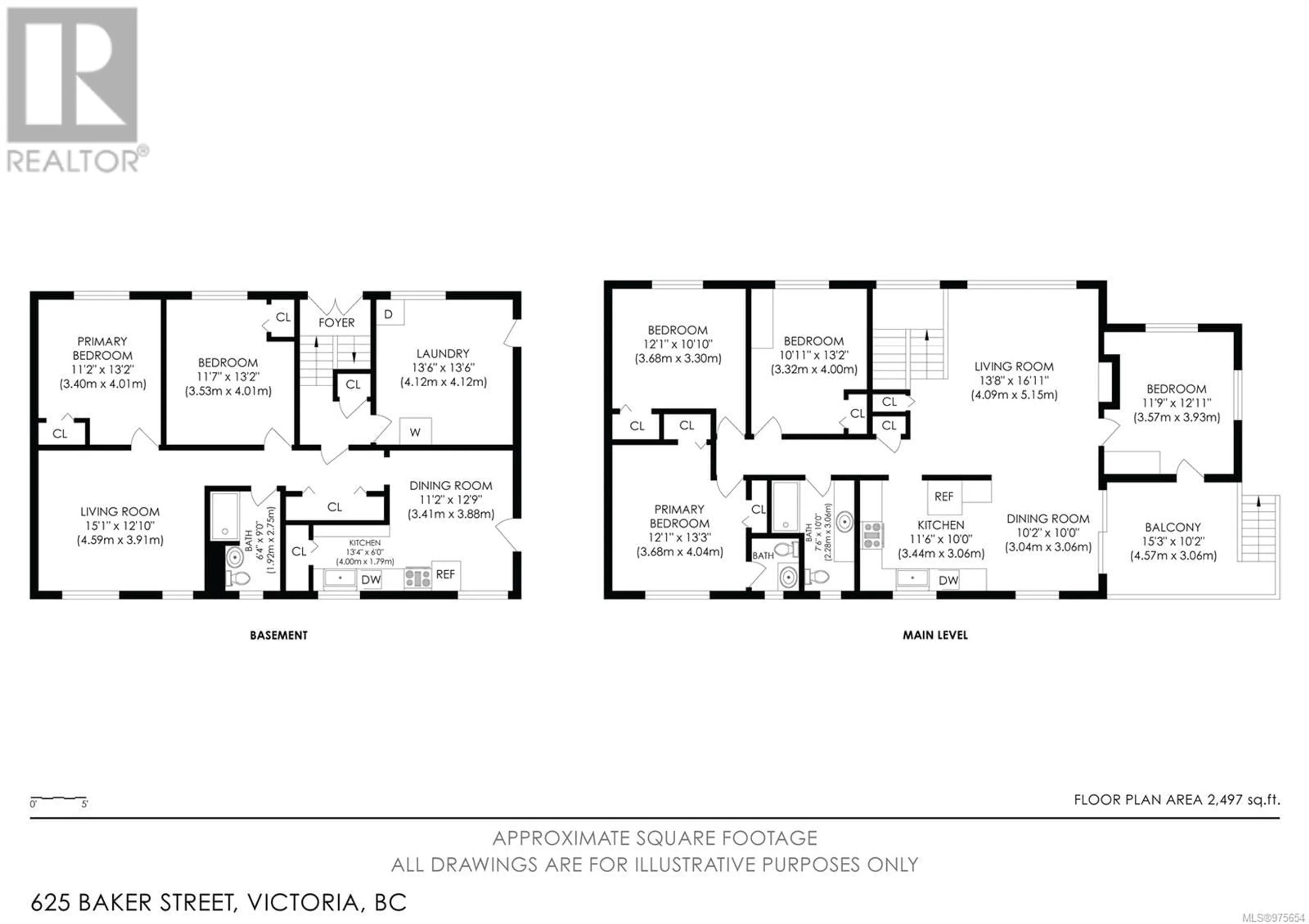 Floor plan for 625 Baker St, Saanich British Columbia V8Z2H8