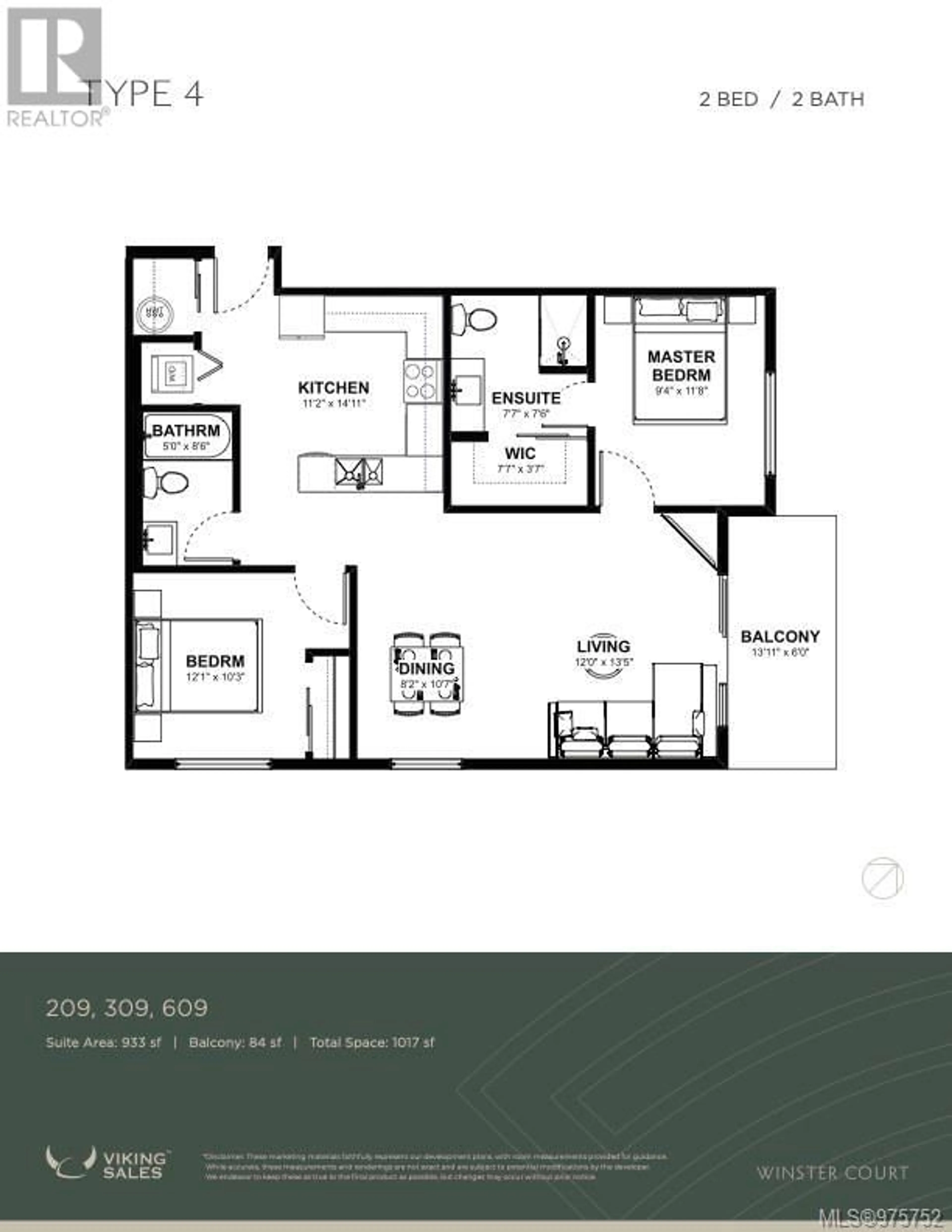 Floor plan for 609 2770 Winster Rd, Langford British Columbia V9B7C7