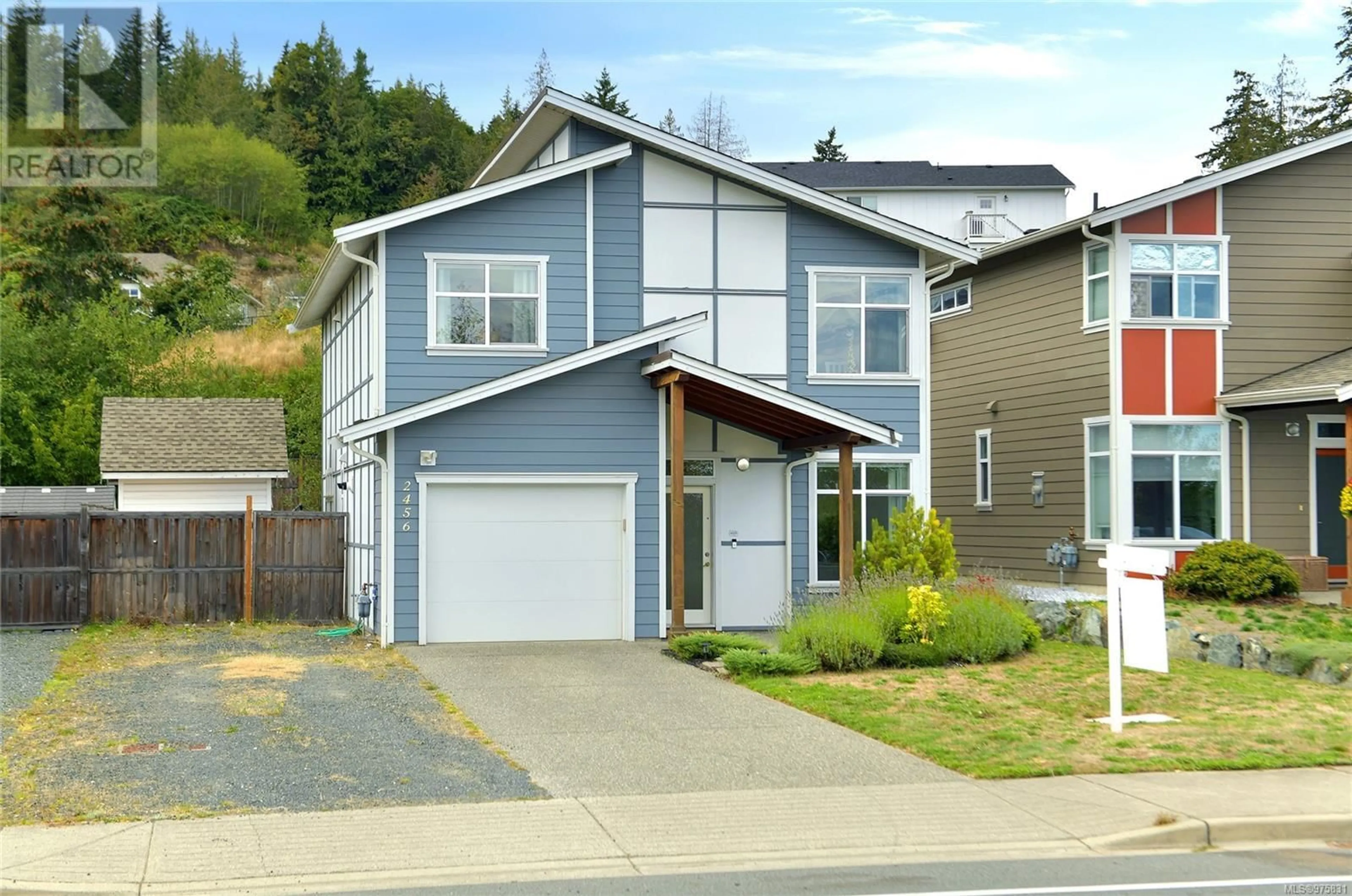 Frontside or backside of a home, the street view for 2456 Phillips Rd, Sooke British Columbia V9Z0Y3