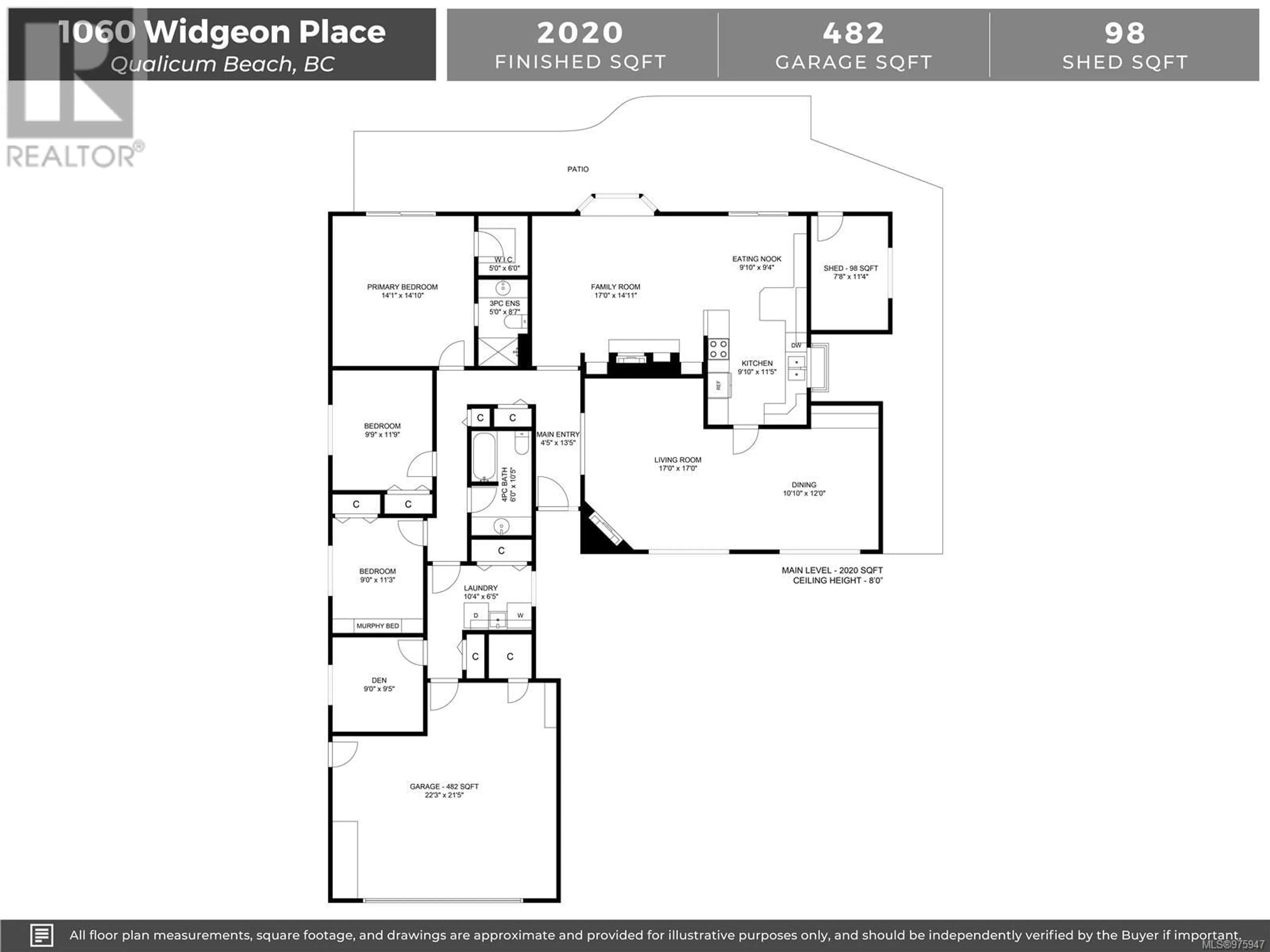 Floor plan for 1060 Widgeon Pl, Qualicum Beach British Columbia V9K1E8