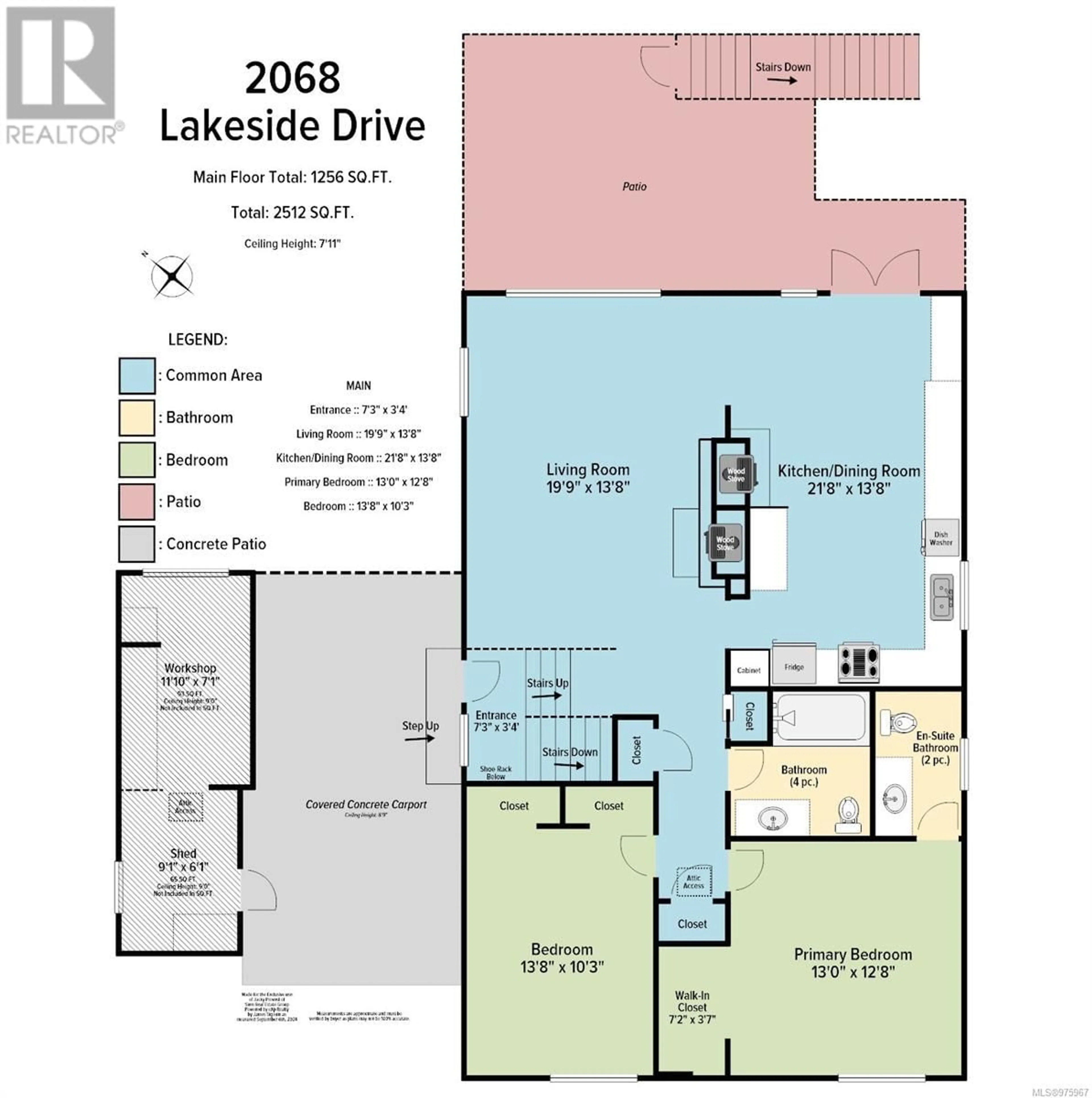 Floor plan for 2068 Lakeside Dr, Nanaimo British Columbia V9X1B5