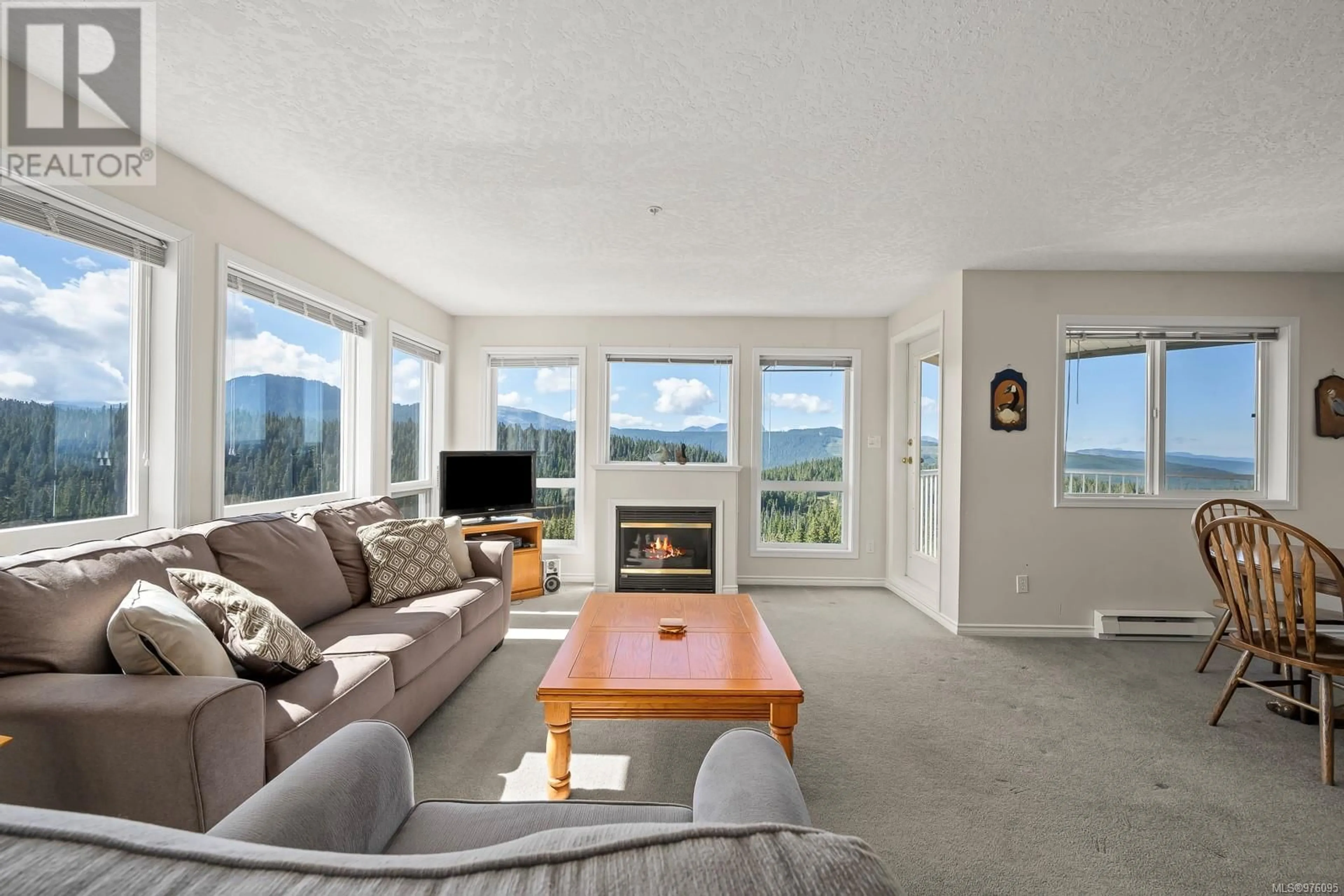 Living room, carpet floors for 309 1201 Henry Rd, Courtenay British Columbia V9J1L0