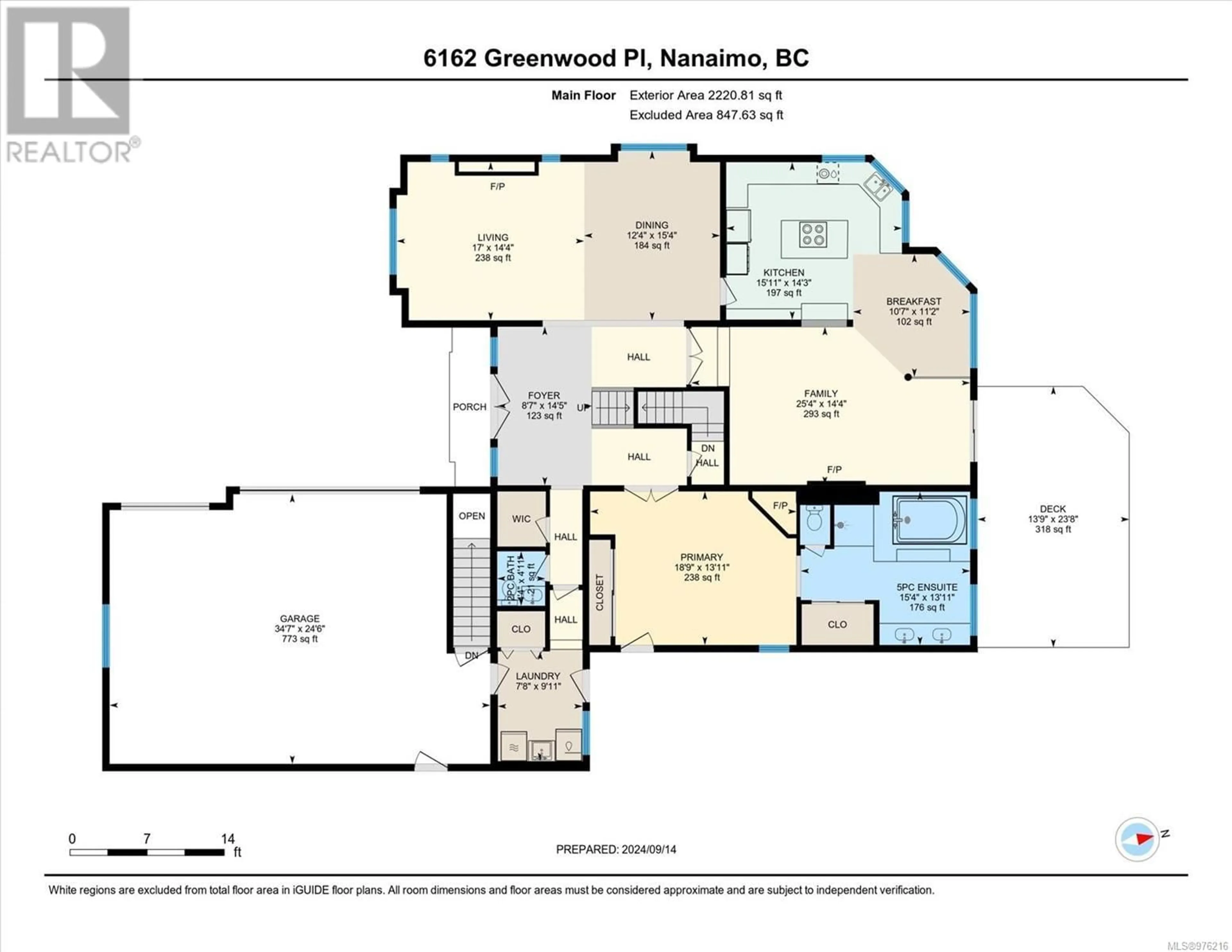 Floor plan for 6162 Greenwood Pl, Nanaimo British Columbia V9V1K6