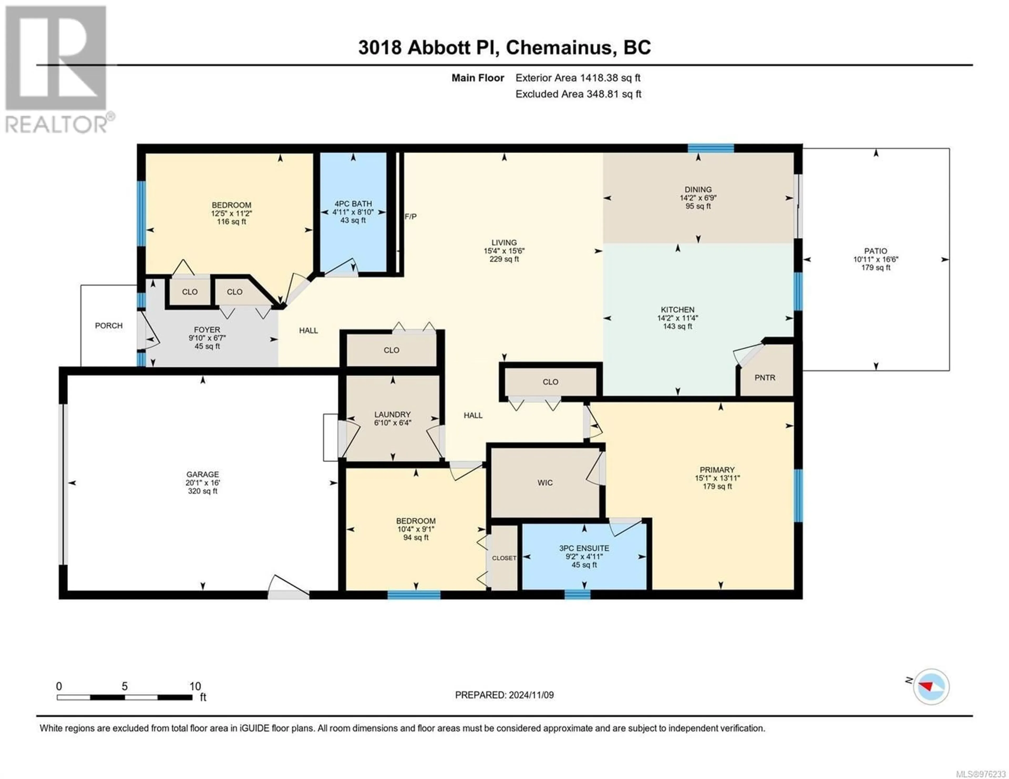 Floor plan for 3018 Abbott Pl, Chemainus British Columbia V0R1K3