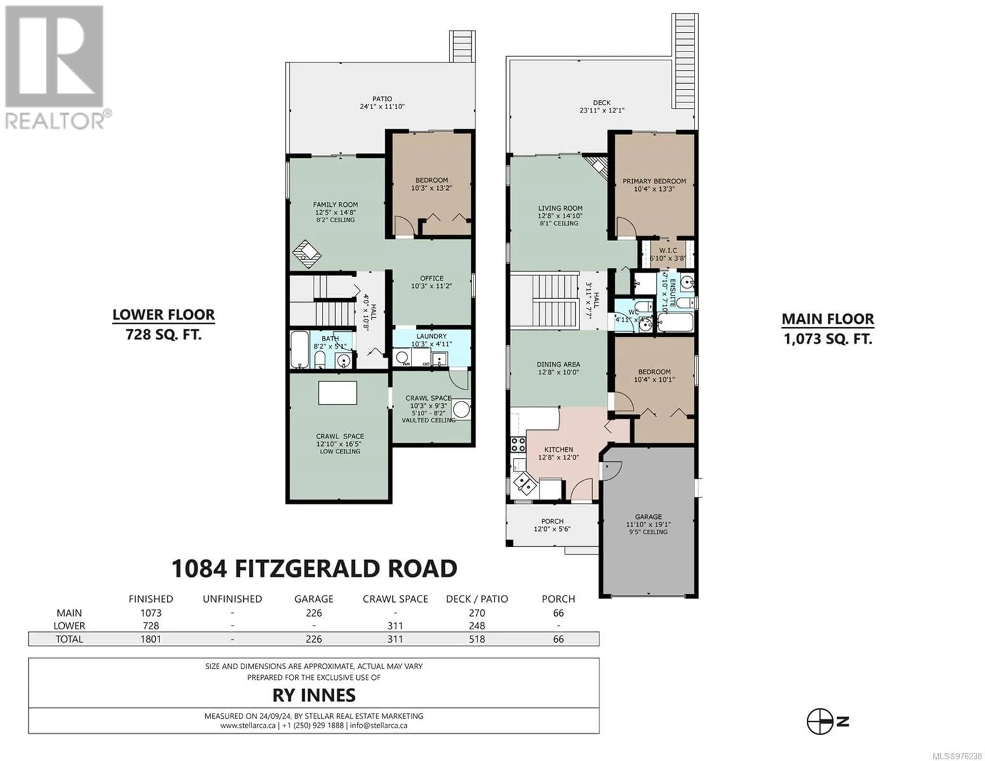 Floor plan for 1084 Fitzgerald Rd, Shawnigan Lake British Columbia V0R2W3