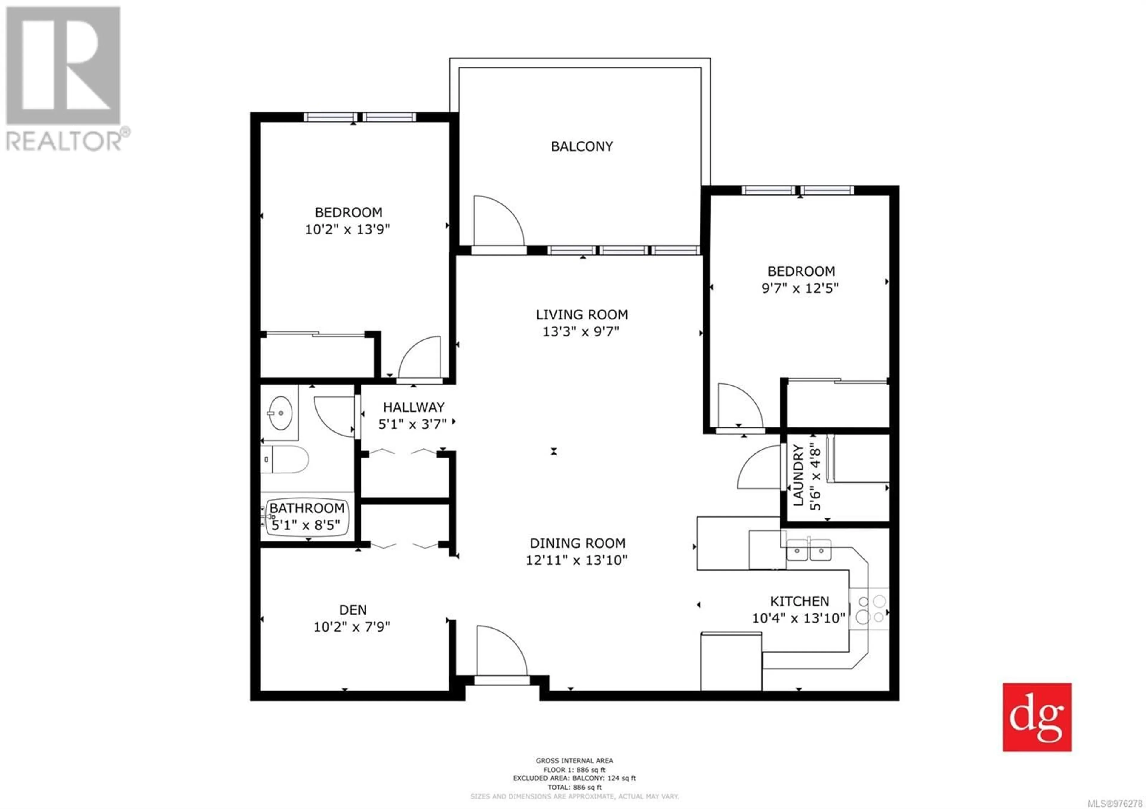 Floor plan for 206 4960 Songbird Pl, Nanaimo British Columbia V9T6L1