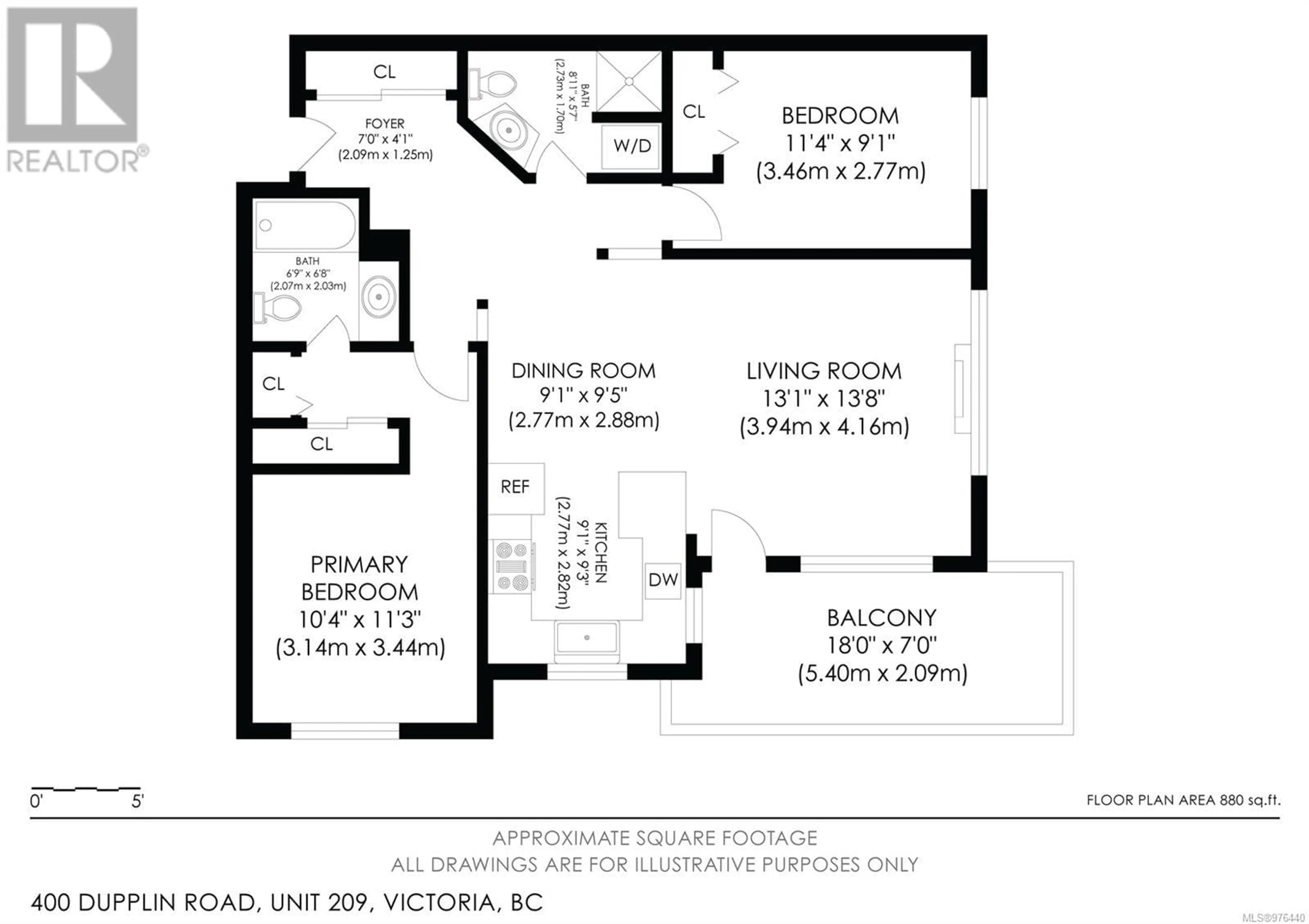 Floor plan for 209 400 Dupplin Rd, Victoria British Columbia V8Z1B7