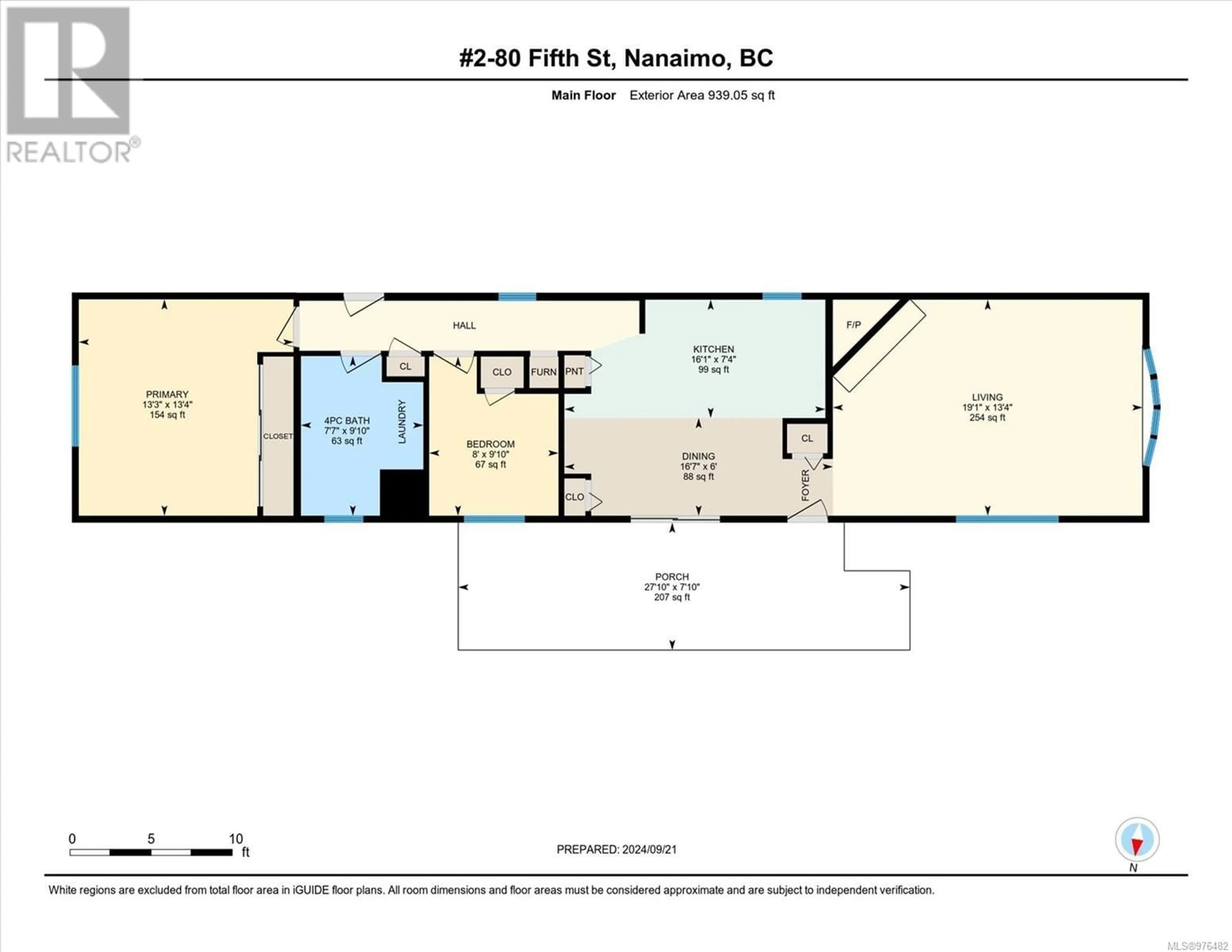 Floor plan for 2 80 Fifth St, Nanaimo British Columbia V9R1N1