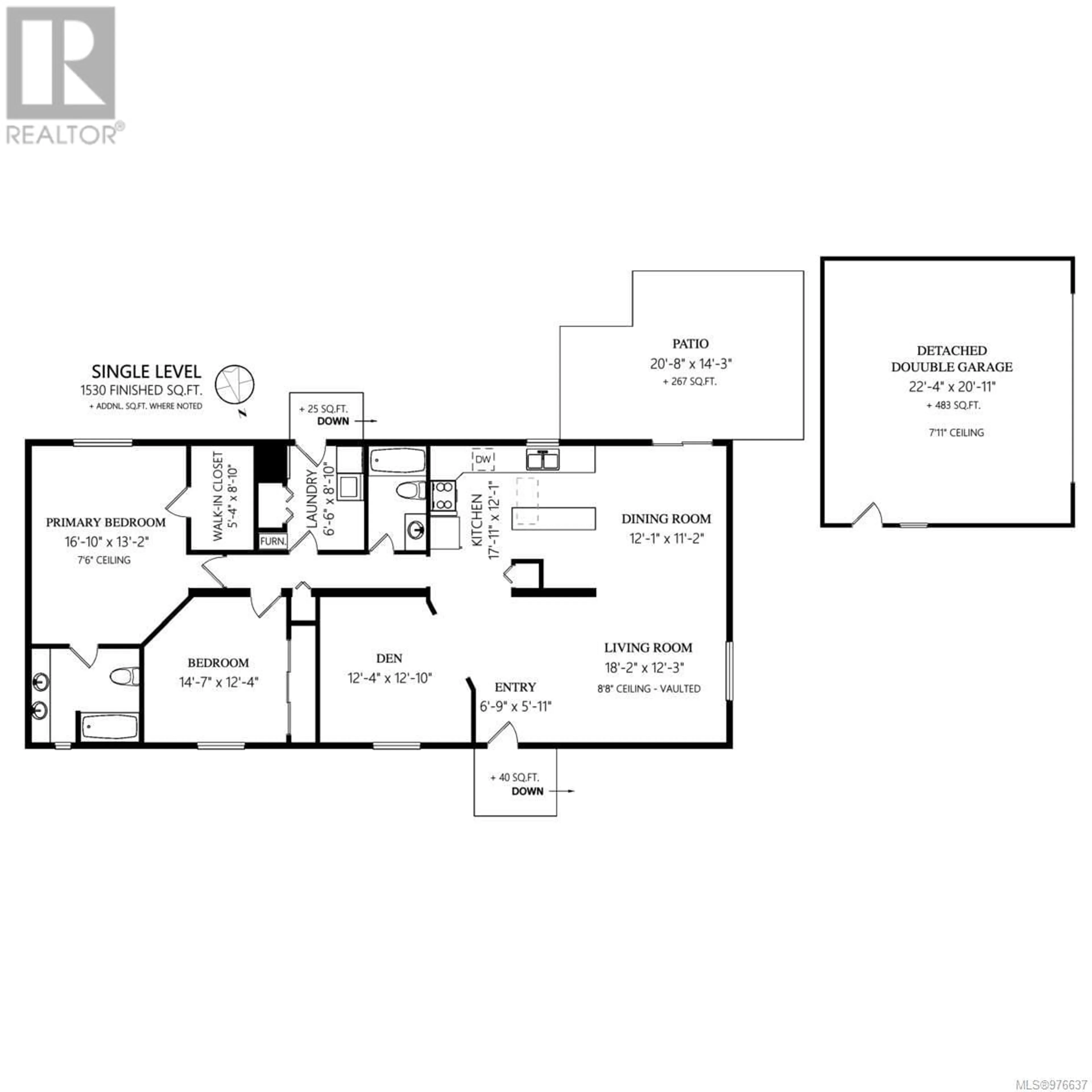 Floor plan for 3832 King Arthur Dr, Nanaimo British Columbia V9T6B9