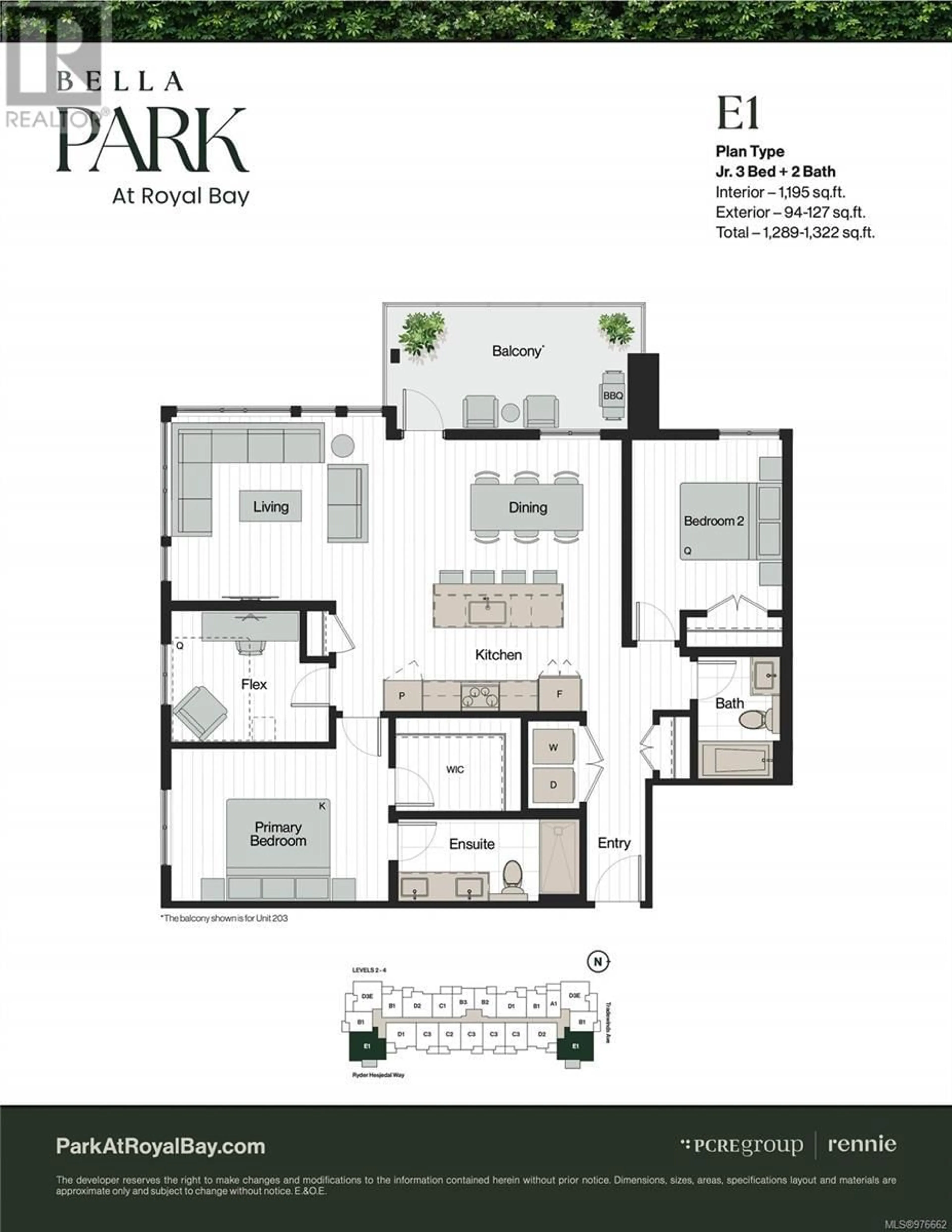 Floor plan for 403 3582 Ryder Hesjedal Way, Colwood British Columbia V9C0J6