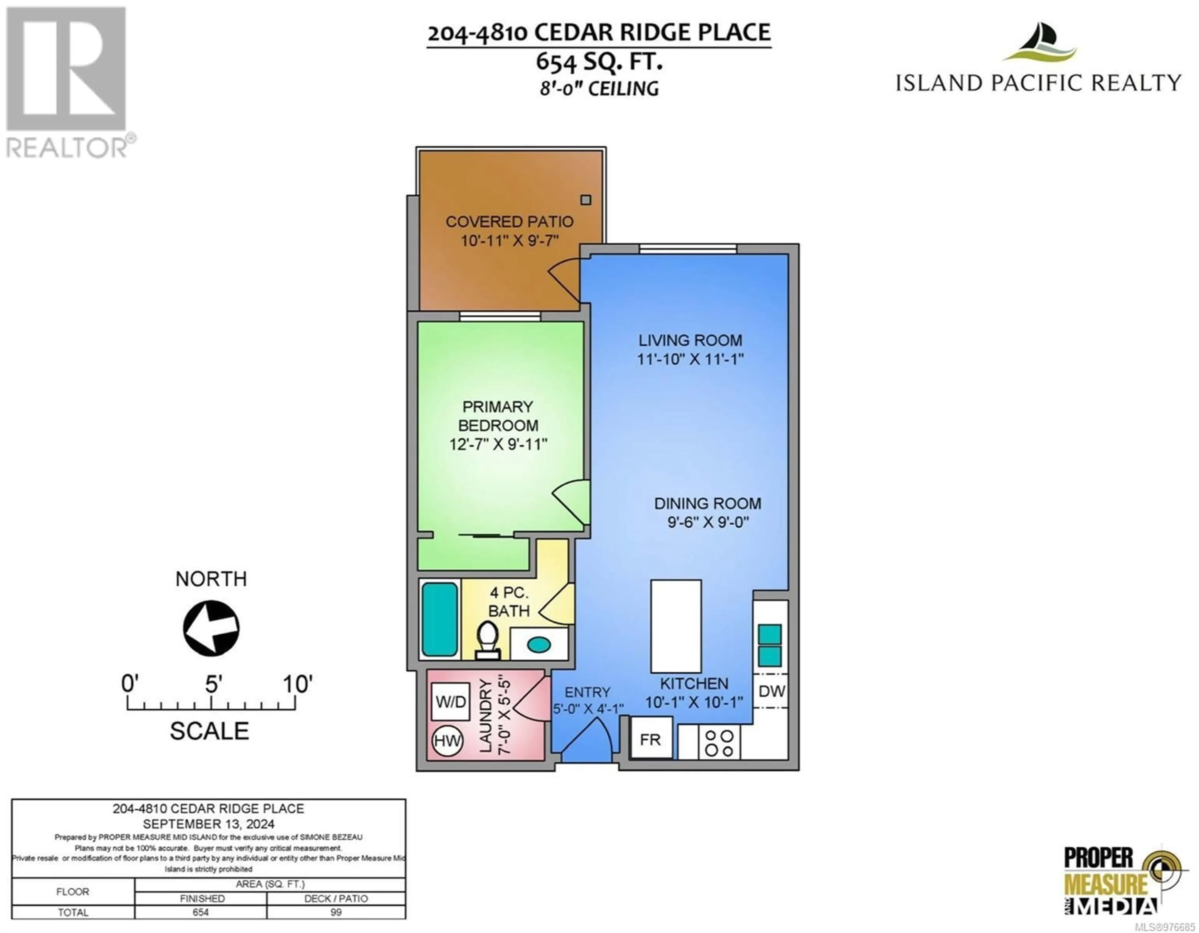 Floor plan for 204 4810 Cedar Ridge Pl, Nanaimo British Columbia V9T0M7