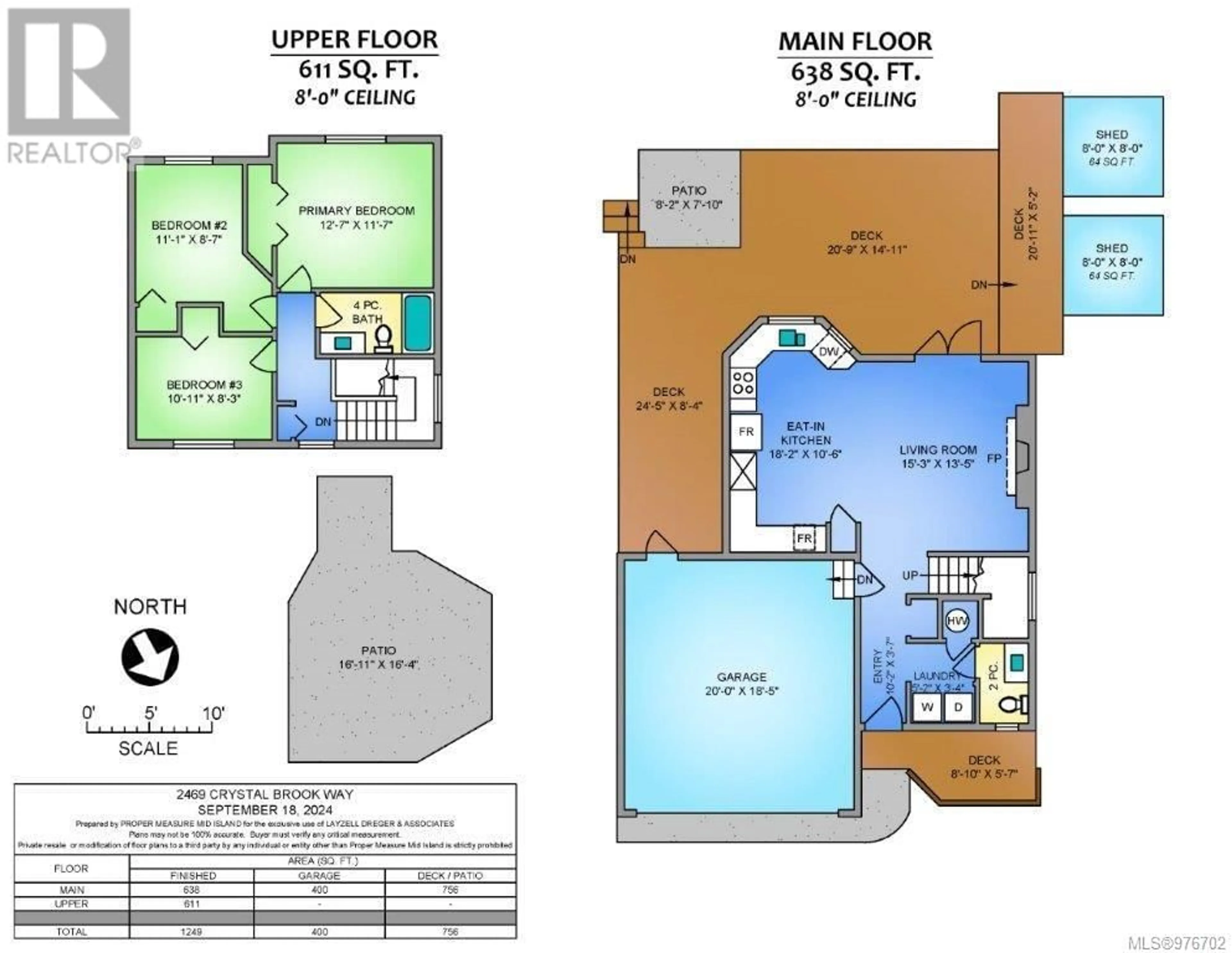 Floor plan for 2469 Crystal Brook Way, Nanaimo British Columbia V9T6L5