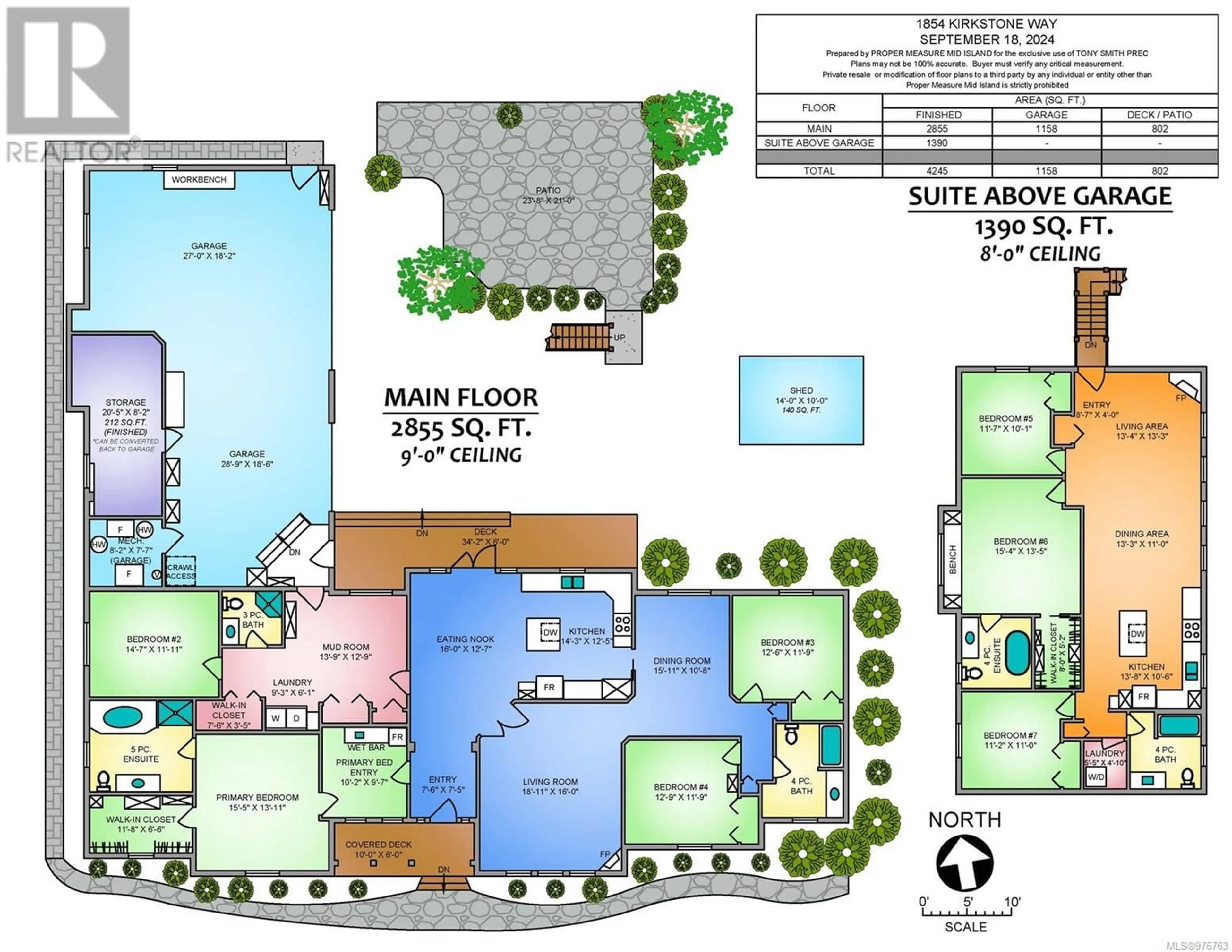 Floor plan for 1854 Kirkstone Way, Nanaimo British Columbia V9X1X1