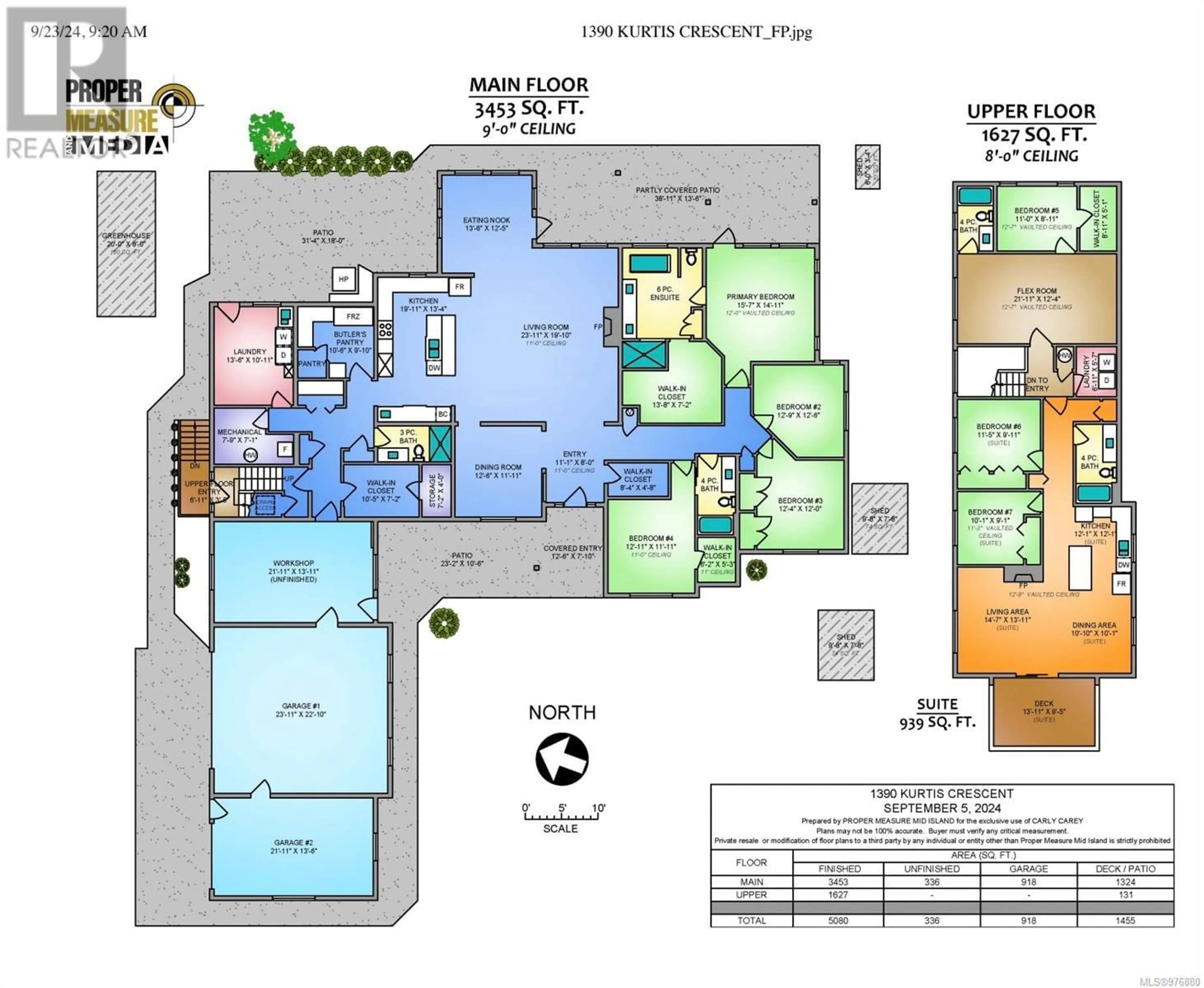 Floor plan for 1390 Kurtis Cres, Nanaimo British Columbia V9X1X3