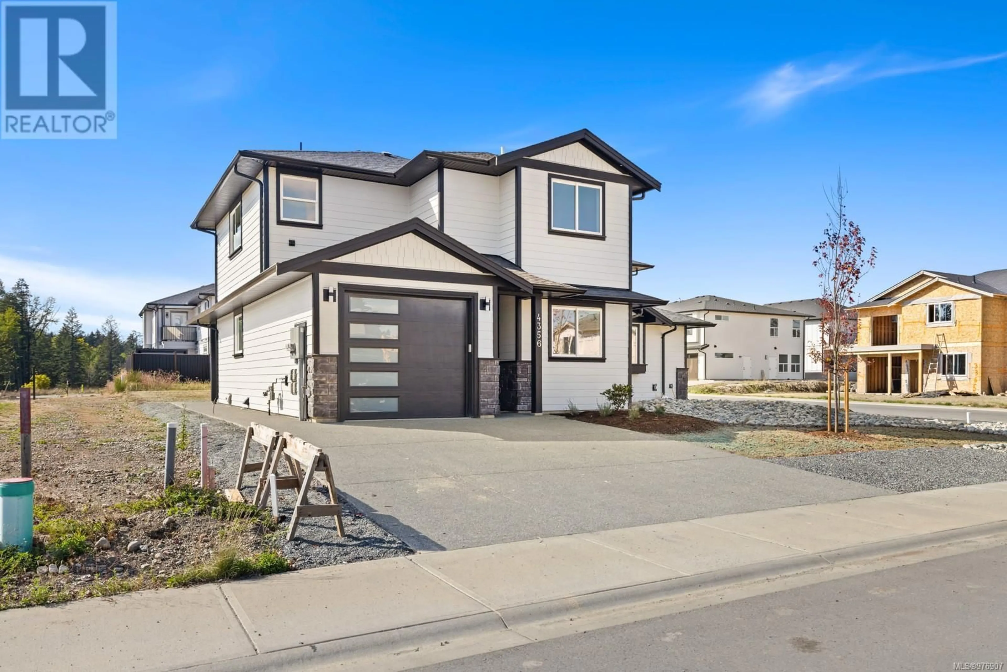 Home with vinyl exterior material, street for 4356 BAINS MILL ROAD, Duncan British Columbia V9L4G5