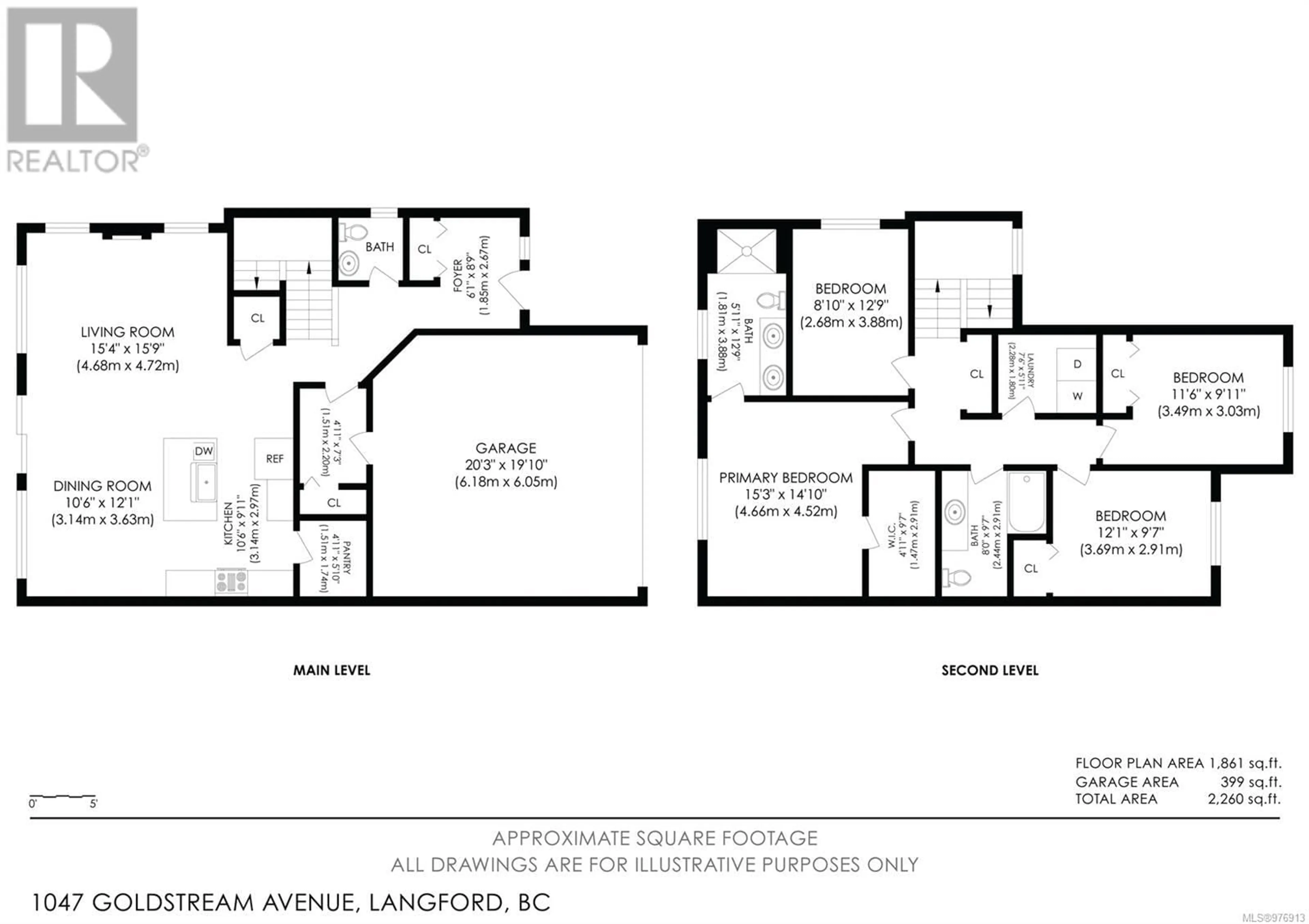 Floor plan for 1047 Goldstream Ave, Langford British Columbia V9B2Y6