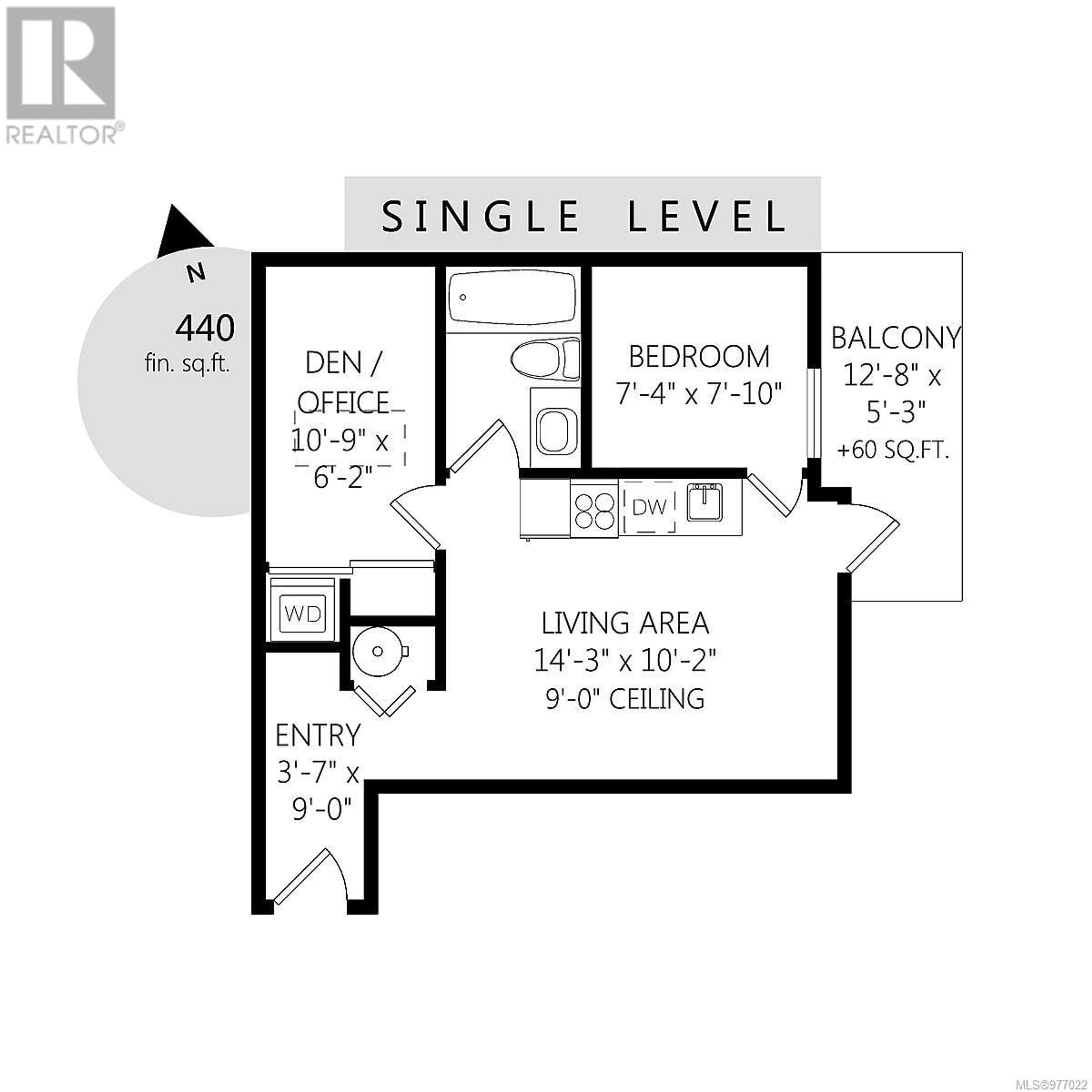 Floor plan for 404 848 Mason St, Victoria British Columbia V8W0A2